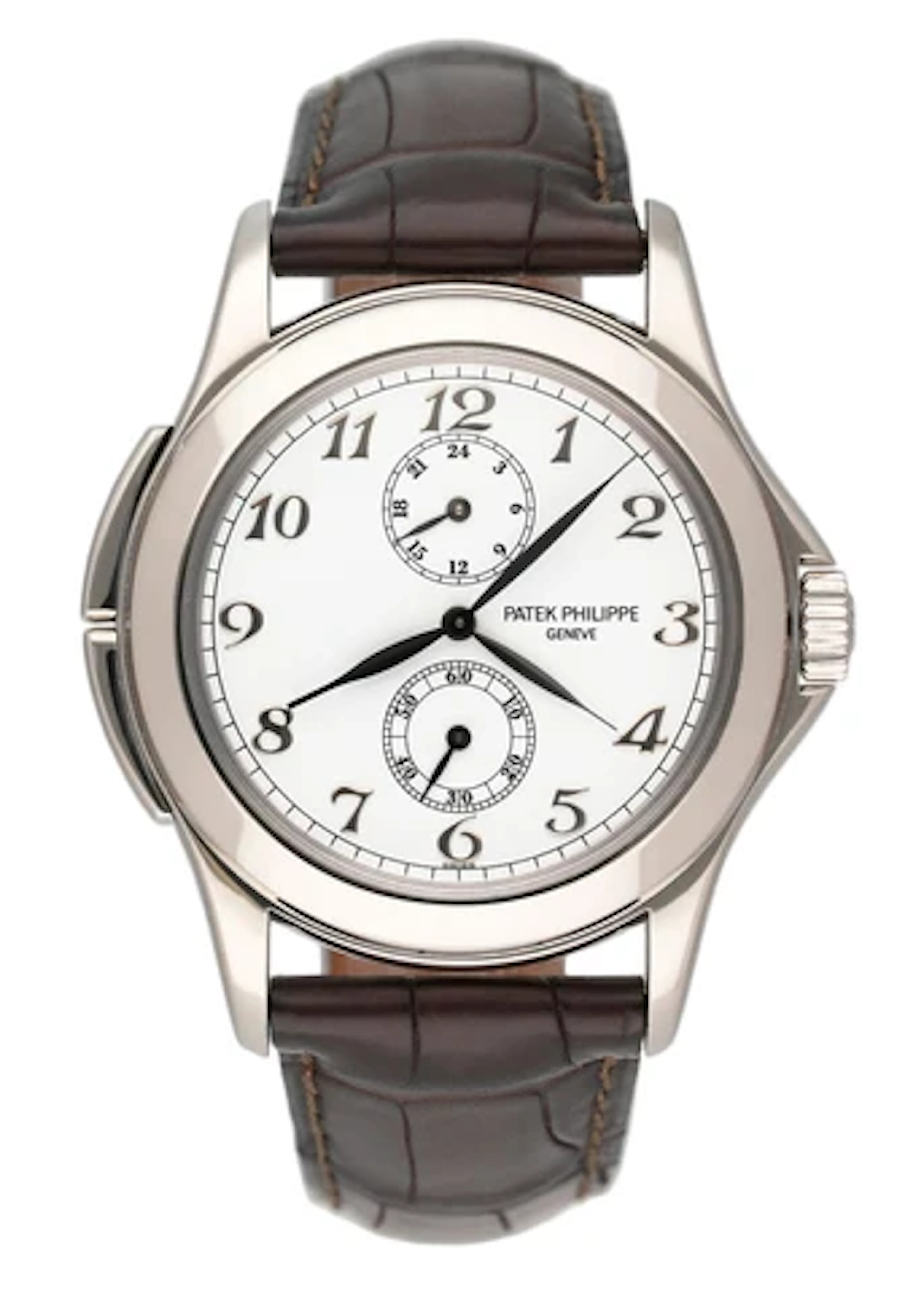 Patek Philippe Calatrava Travel Time 5134G Mens Watch Box Papers