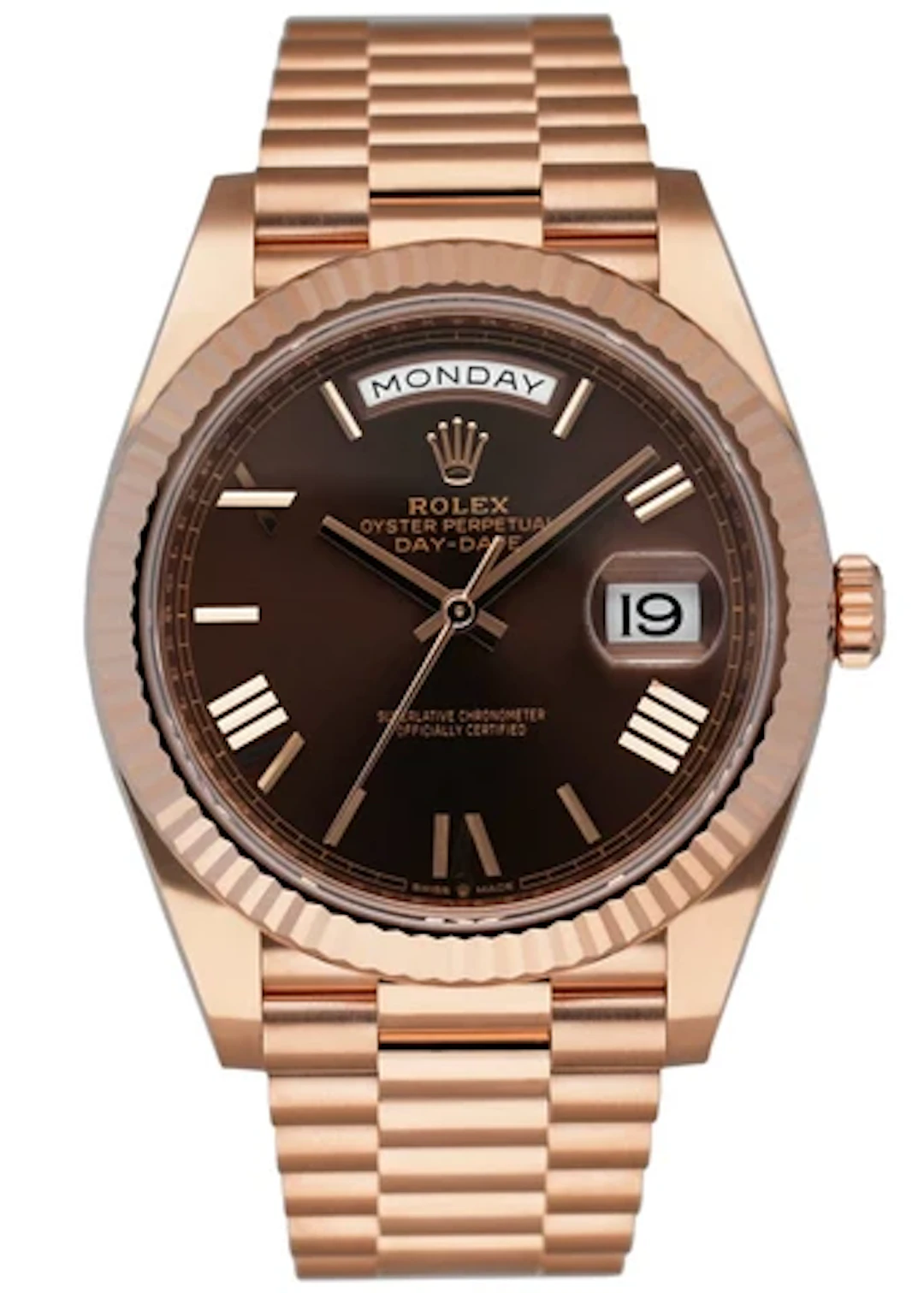 Rolex Day-Date 228235 18K Rose Gold Mens Watch Box Papers