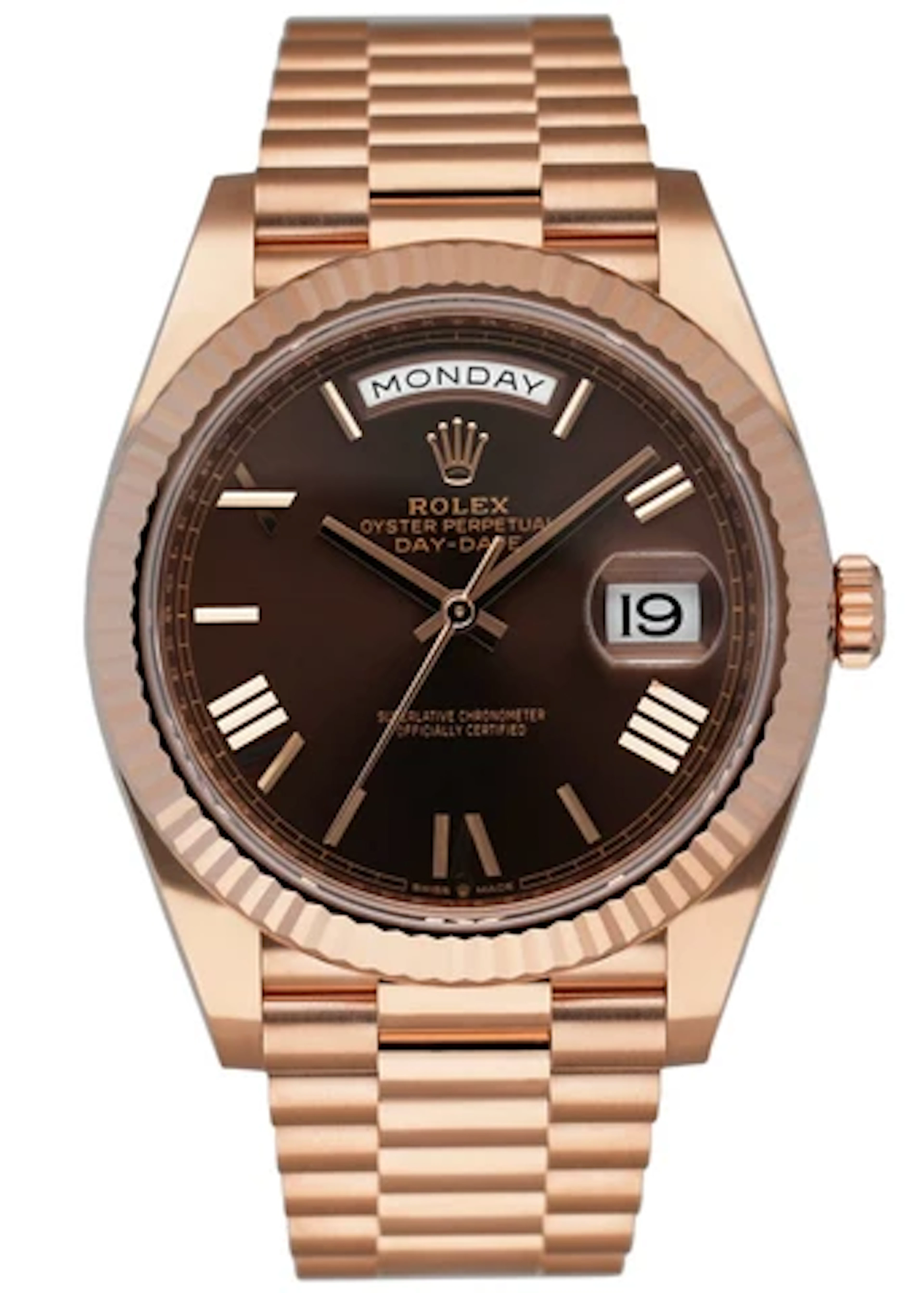 Rolex Day-Date 228235 18K Rose Gold Mens Watch Box Papers