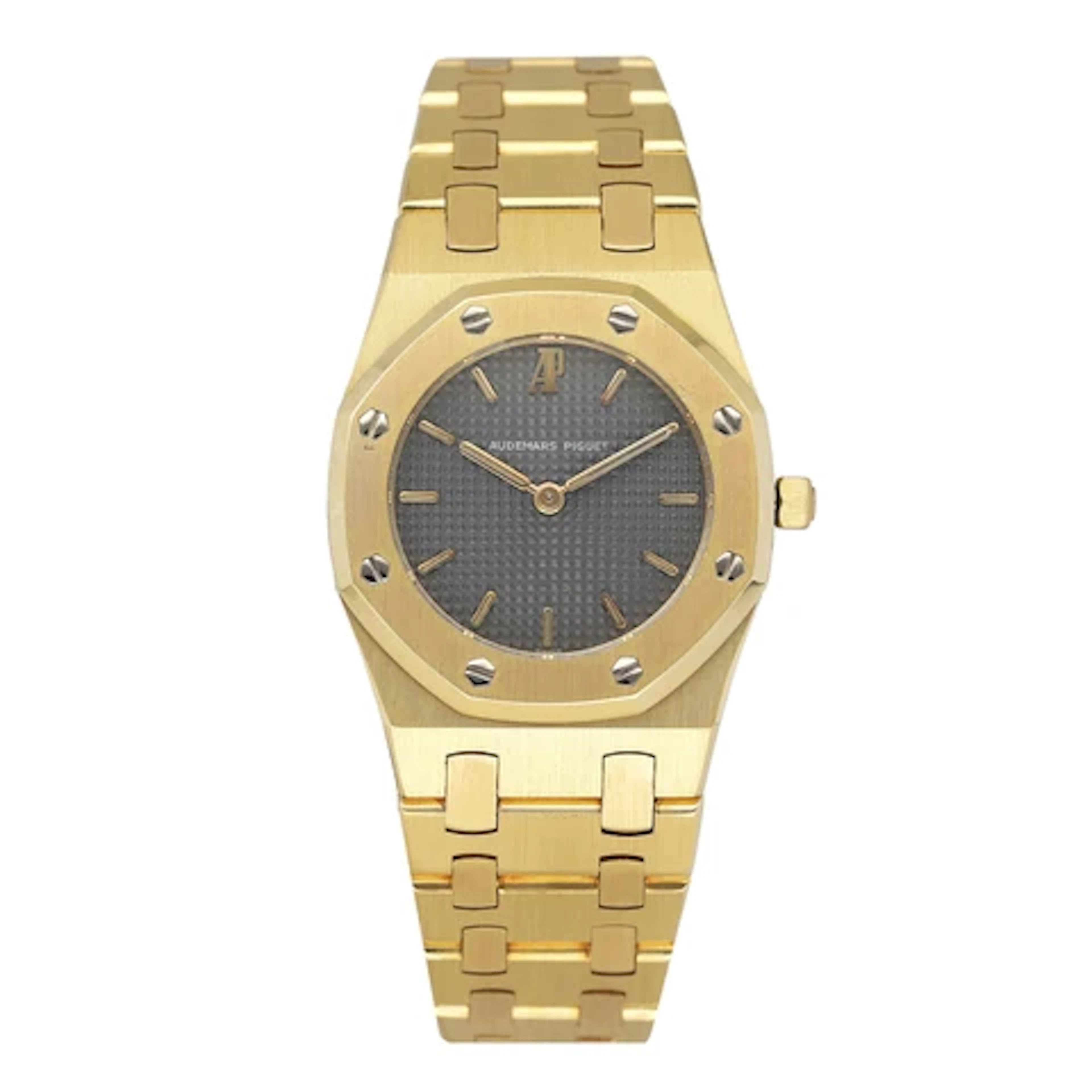 Audemars Piguet Royal Oak 6007BA Grey Dial 18K Yellow Gold Ladies Watch