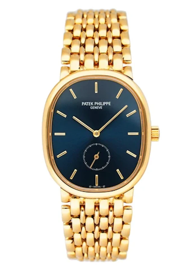Patek Philippe Ellipse 3978 Blue Dial 18K Yellow Gold Watch