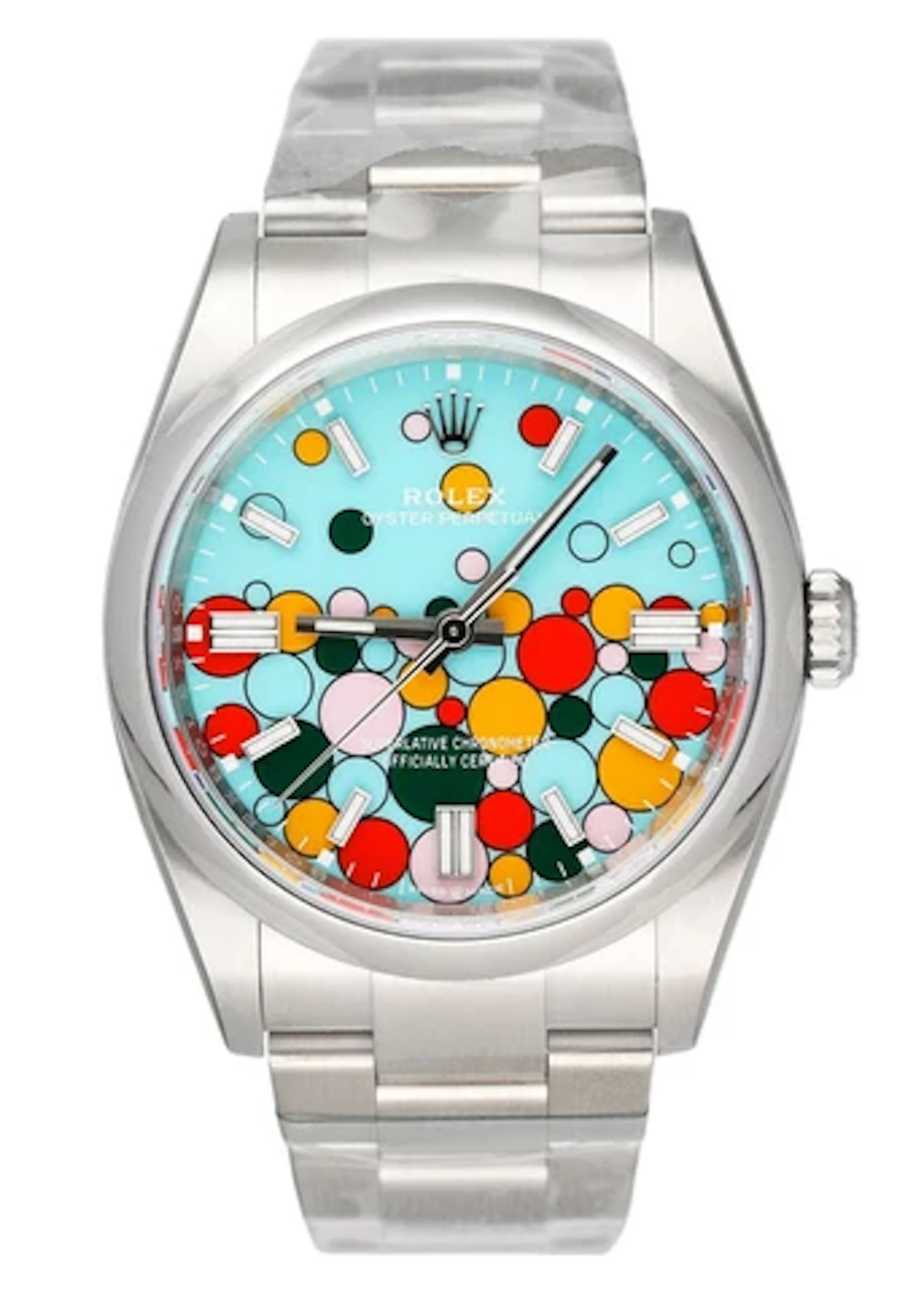 Rolex Oyster Perpetual 126000 Celebration Dial Mens Watch Box Papers