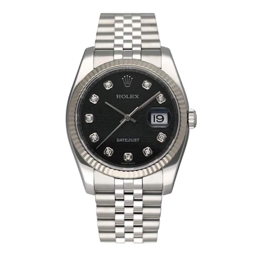 Rolex Datejust 116234 Silver Dial Mens Watch Box Papers