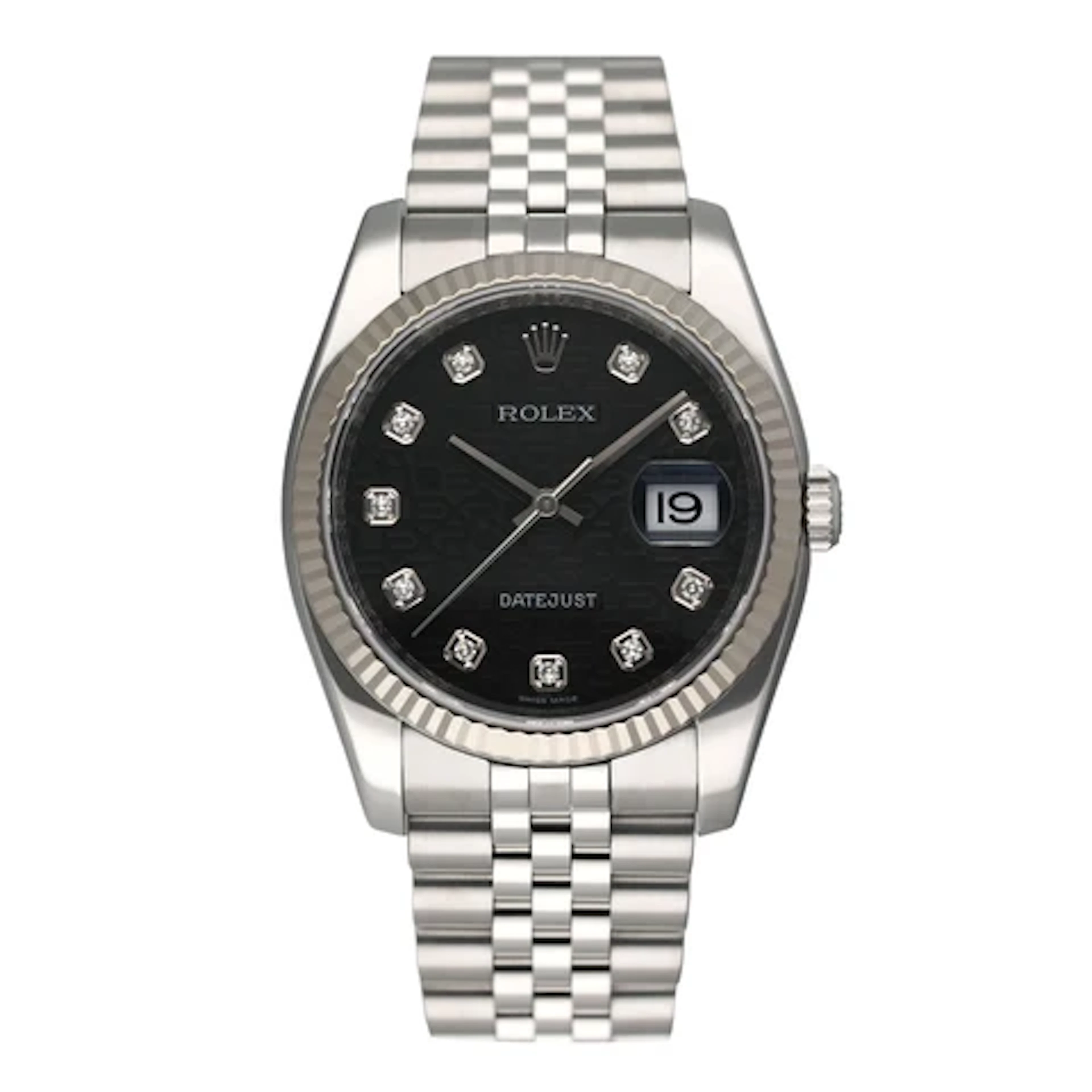 Rolex Datejust 116234 Silver Dial Mens Watch Box Papers