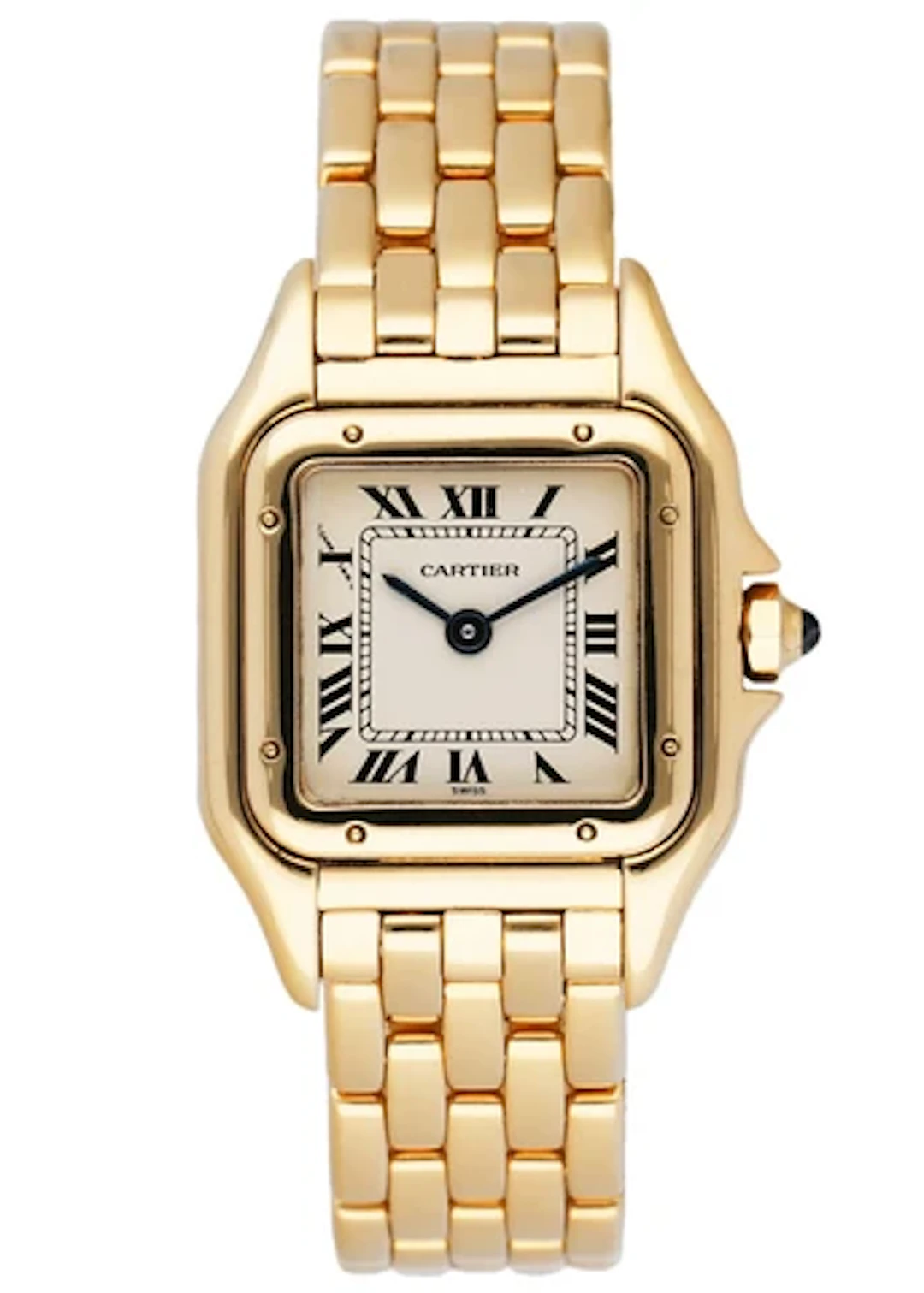 Cartier Panthere 107000M 18K Yellow Gold Ladies Watch Box & Papers