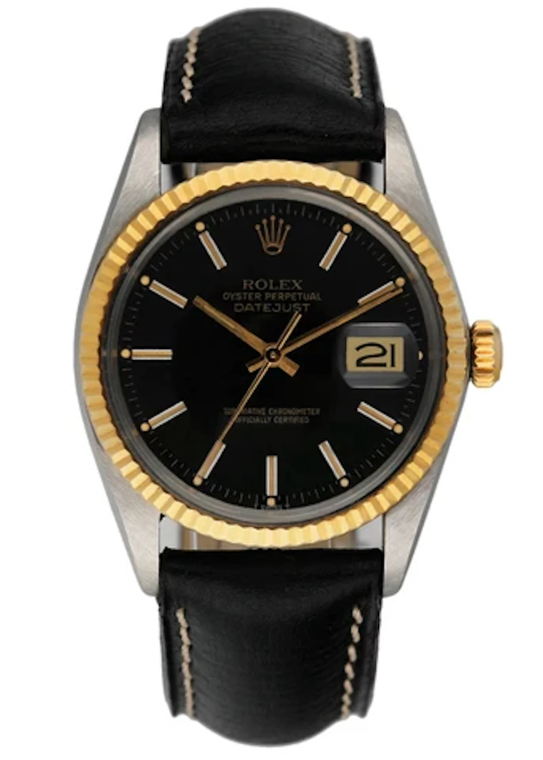 Rolex Datejust 16013 Black Dial Mens Watch