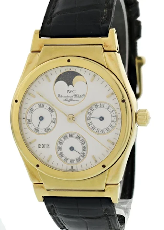 IWC Ingenieur Perpetual Calendar IW3540-03 18k Yellow Gold Mens Watch