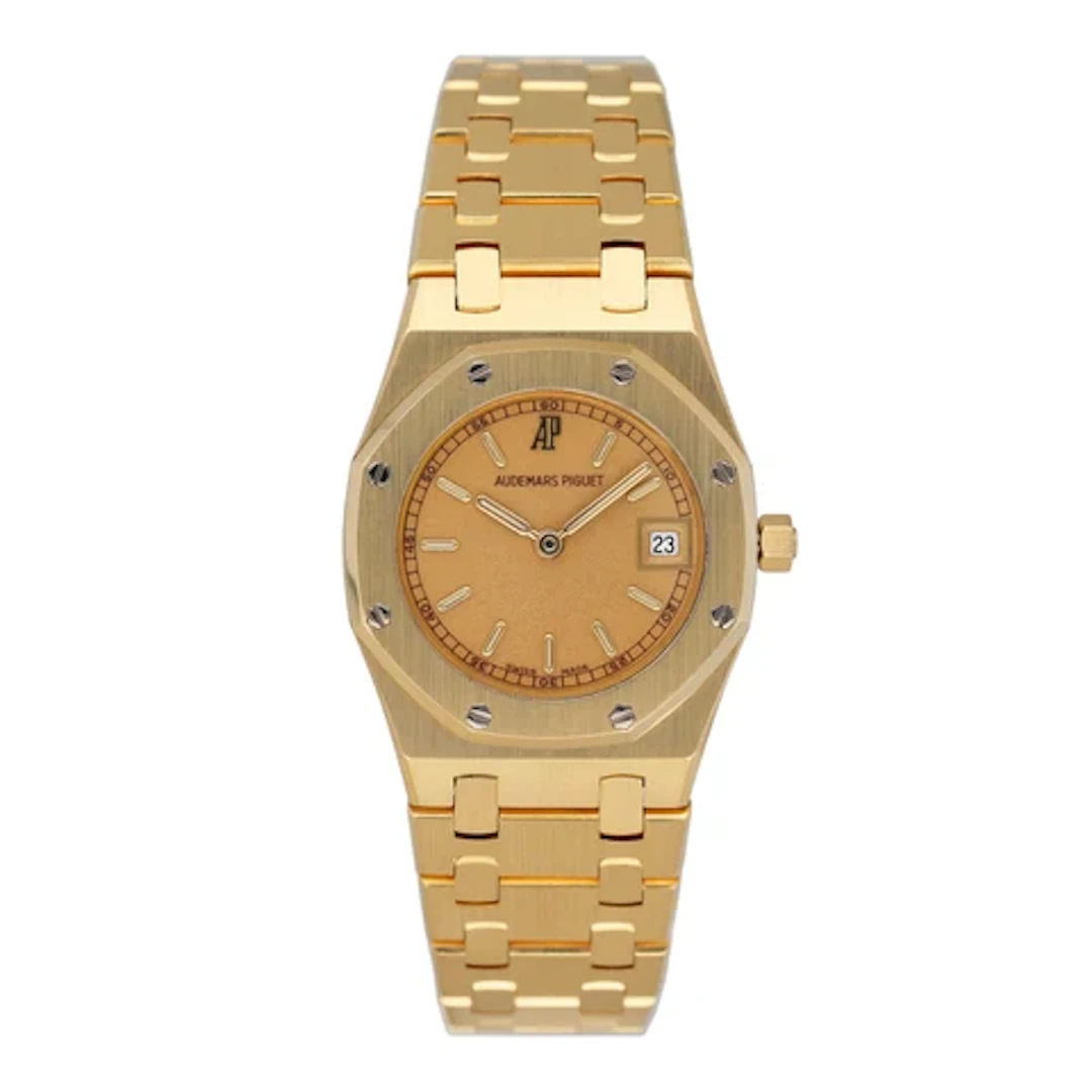 Audemars Piguet Royal Oak Champagne Dial 18K Yellow Gold Ladies Watch
