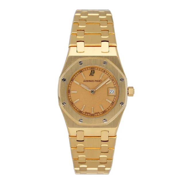 Audemars Piguet Royal Oak Champagne Dial 18K Yellow Gold Ladies Watch