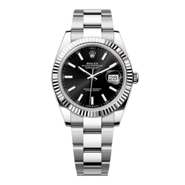 Rolex Datejust 41 126334 Black Dial Steel Mens Watch Box Papers
