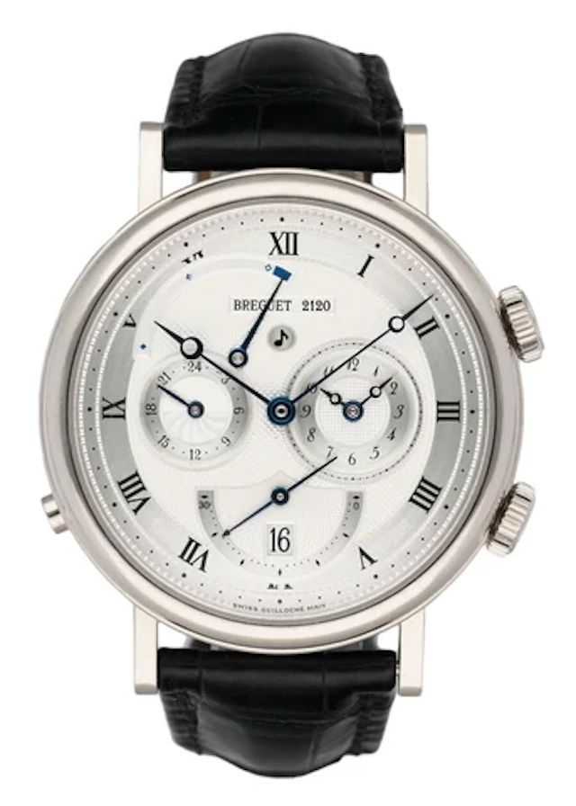 Breguet Classique 5707 18K White Gold Mens Watch With Box