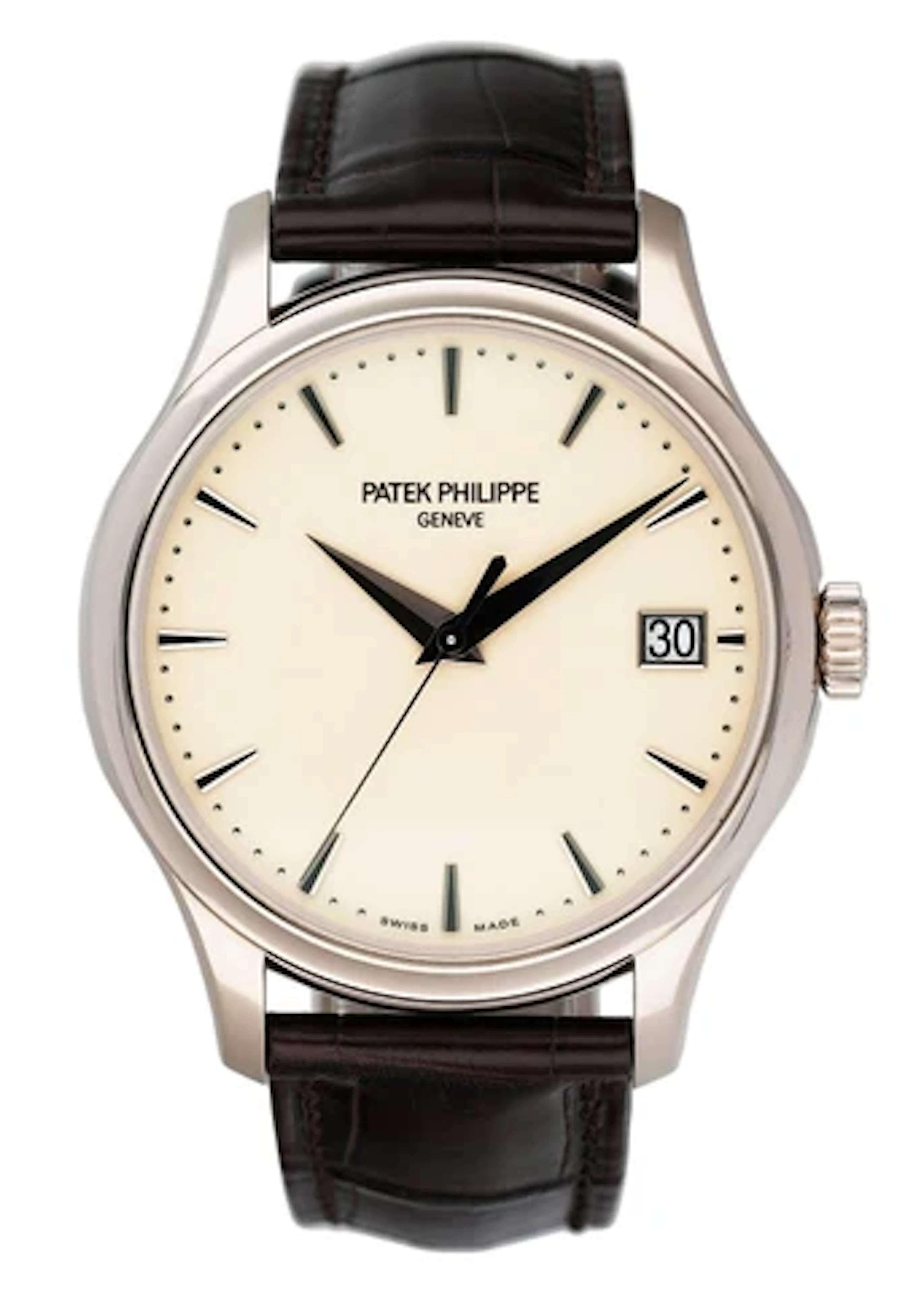 Patek Philippe Calatrava 5227G Ivory Dial Mens Watch Box Papers
