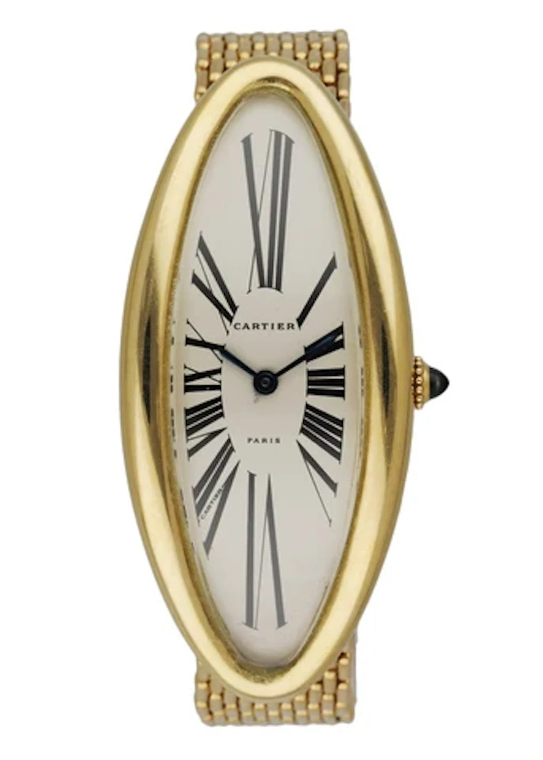 Cartier Baignoire Allongee W1507451 "Maxi Oval" 18K Yellow Gold Rare