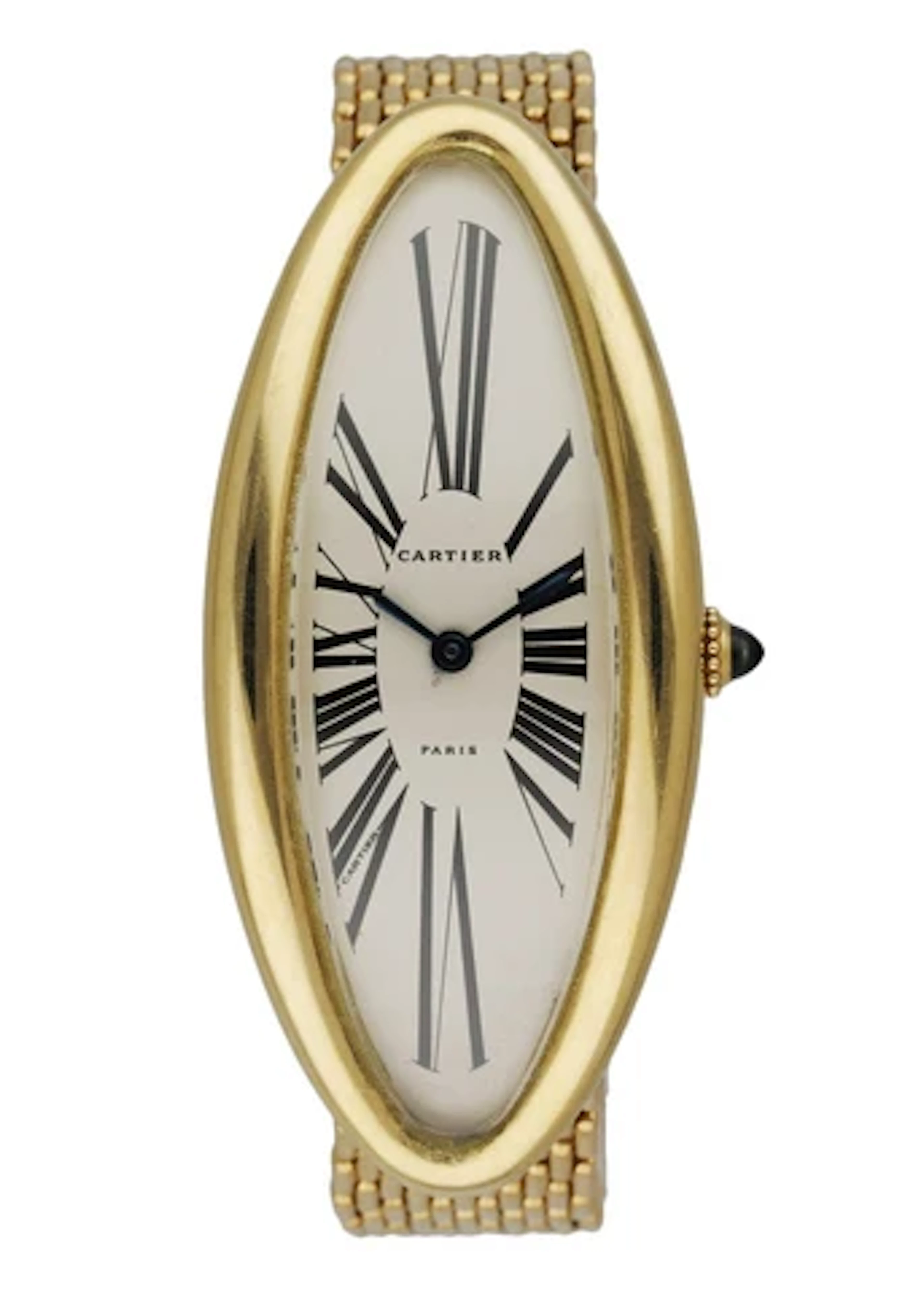 Cartier Baignoire Allongee W1507451 "Maxi Oval" 18K Yellow Gold Rare