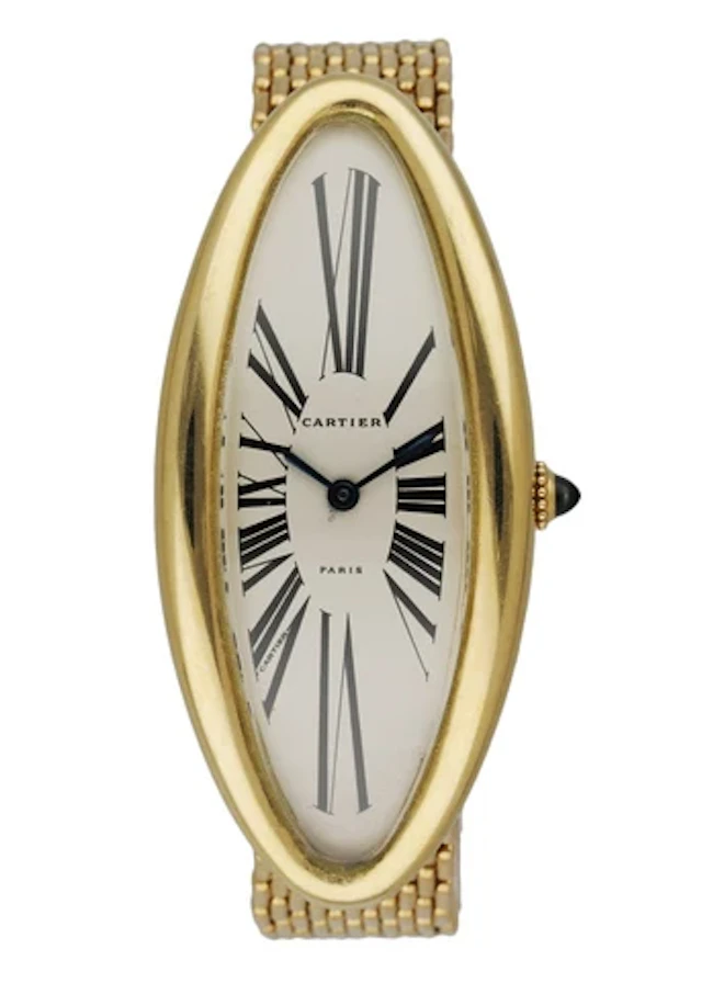 Cartier Baignoire Allongee W1507451 "Maxi Oval" 18K Yellow Gold Rare