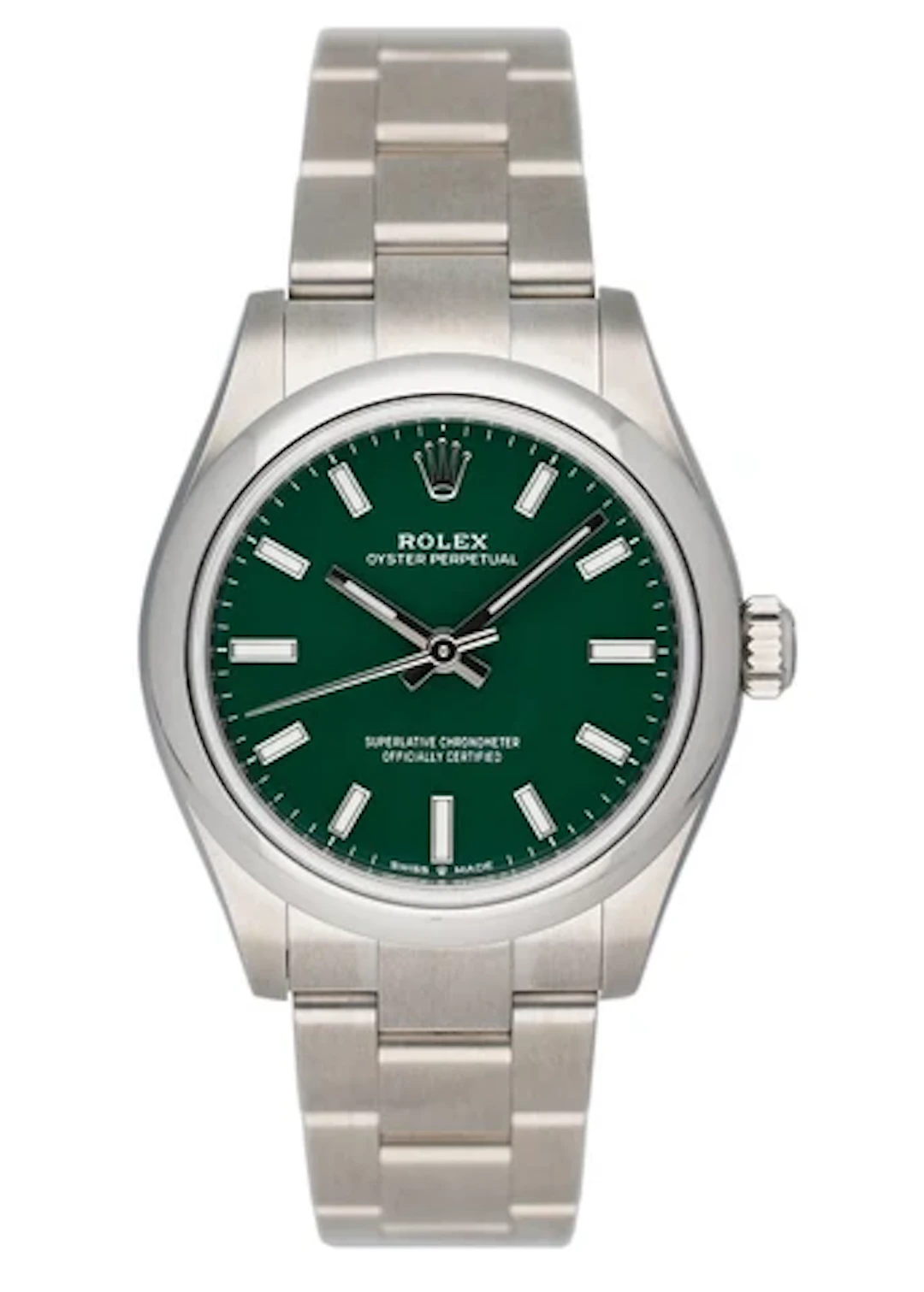 Rolex Oyster Perpetual 277200 Green Dial Ladies Watch Papers
