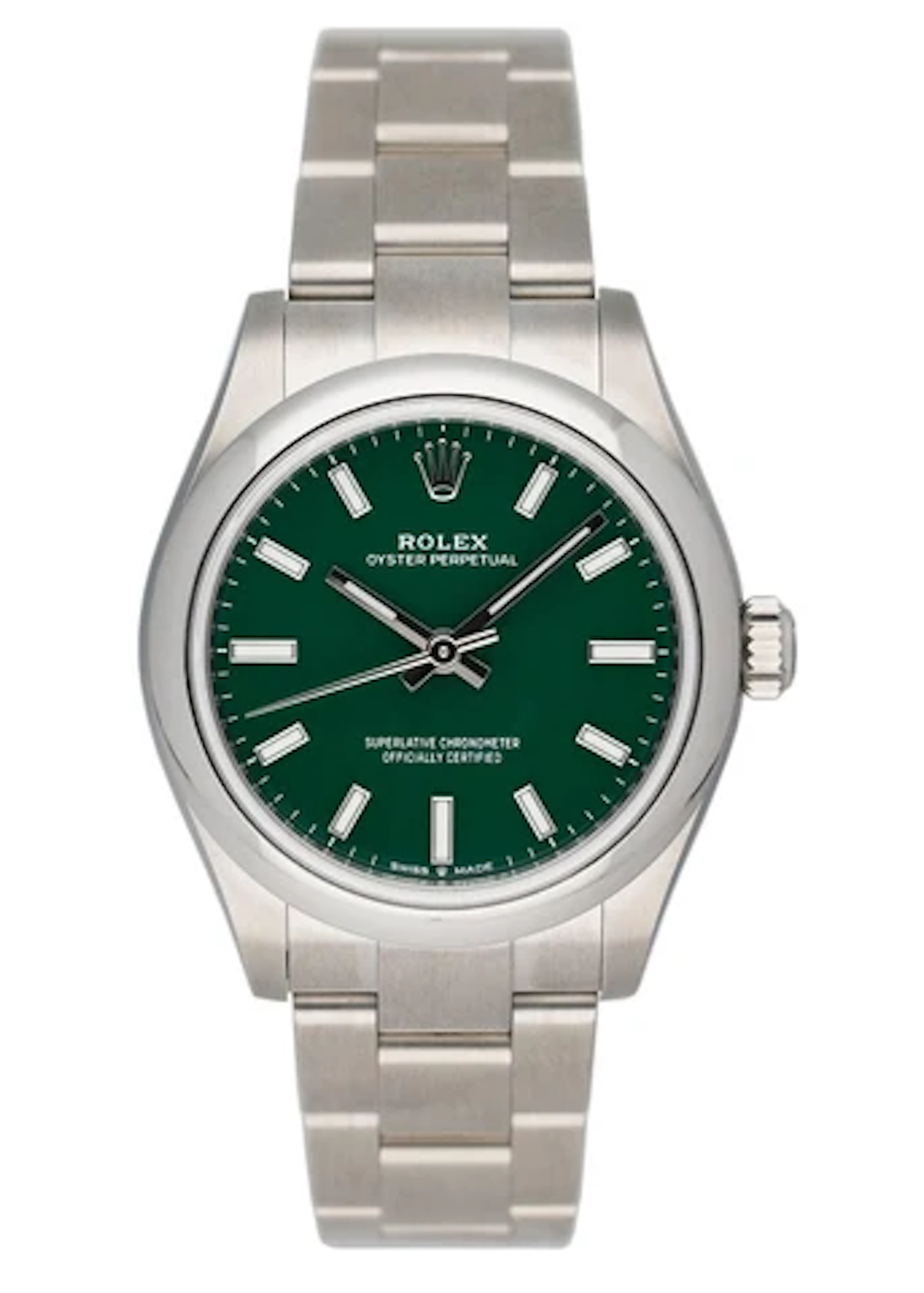 Rolex Oyster Perpetual 277200 Green Dial Ladies Watch Papers