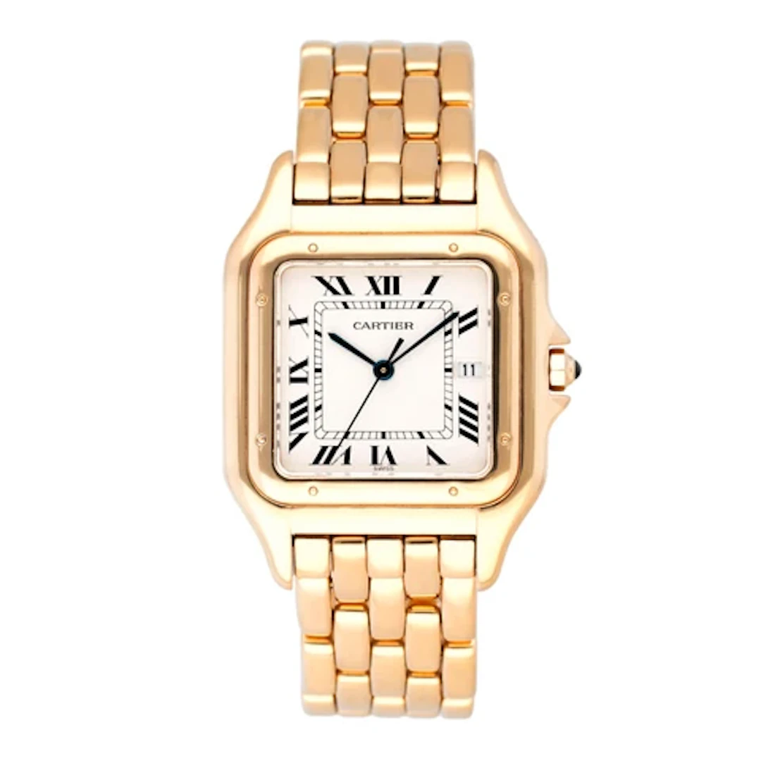 Cartier Panthere Large W25014B9 18K Yellow Gold Mens Watch
