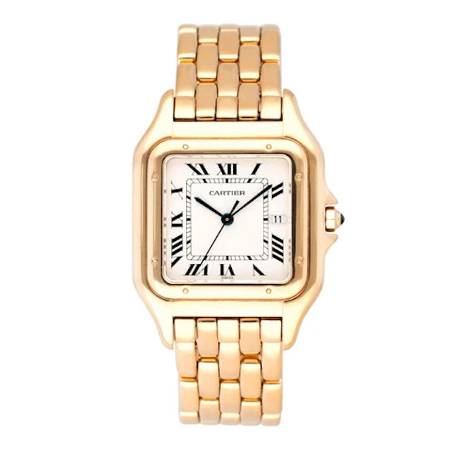 Cartier Panthere Large W25014B9 18K Yellow Gold Mens Watch