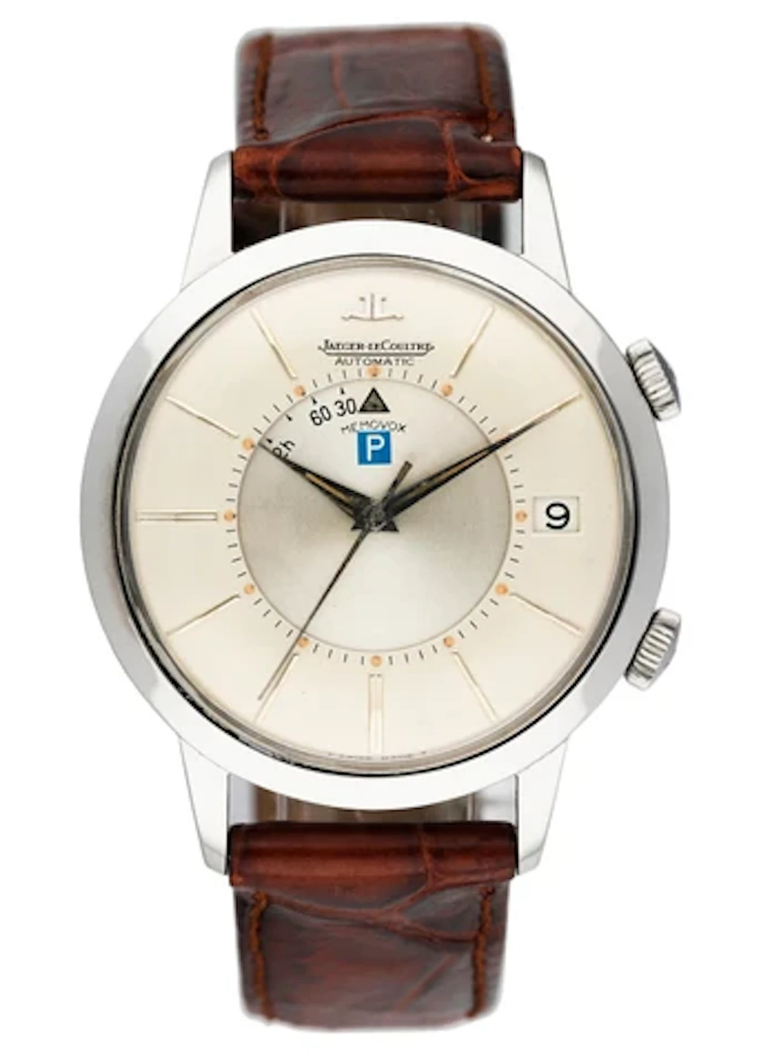 Jaeger LeCoulre Memovox Parking Alarm Dial Mens Watch