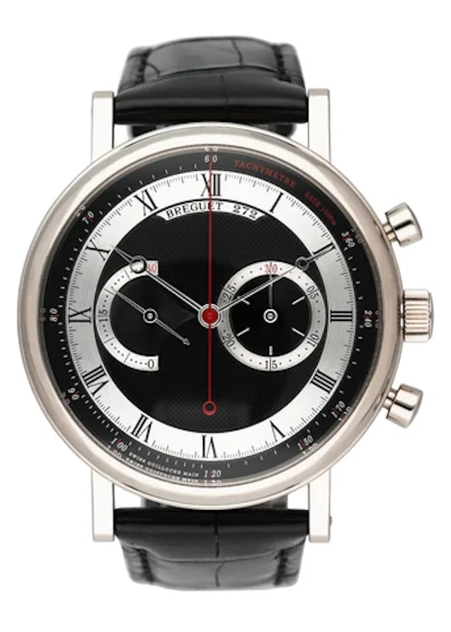 Breguet Classique 5287 Chronograph White Gold Mens Watch Box Papers