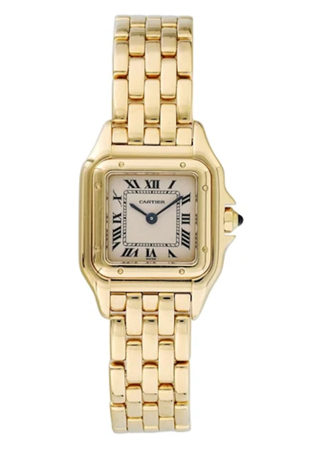 Cartier Panthere 1070 Yellow Gold Ladies Watch Box Papers