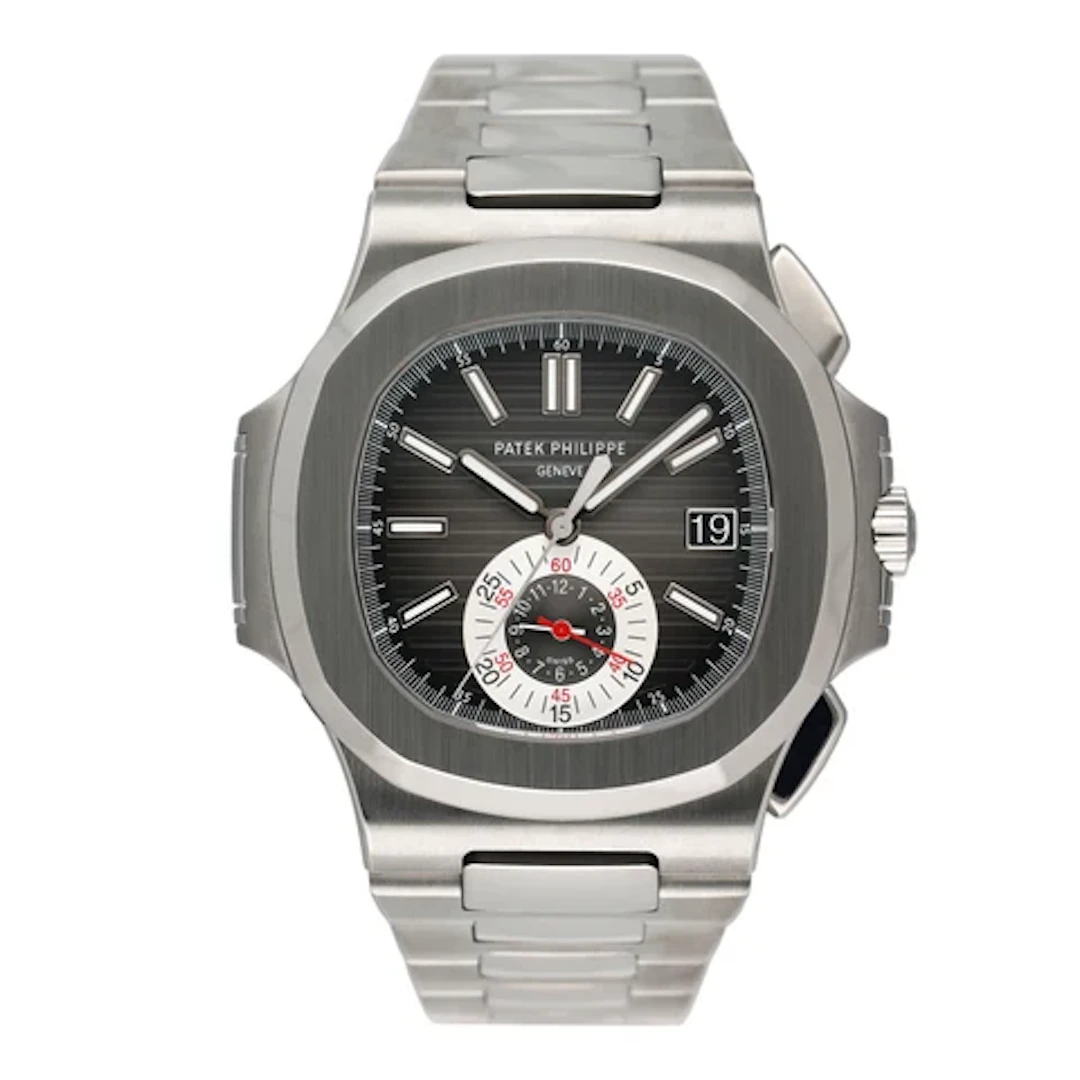 Patek Philippe Nautilus 5980/1A-014 Black Dial Mens Watch Box Papers