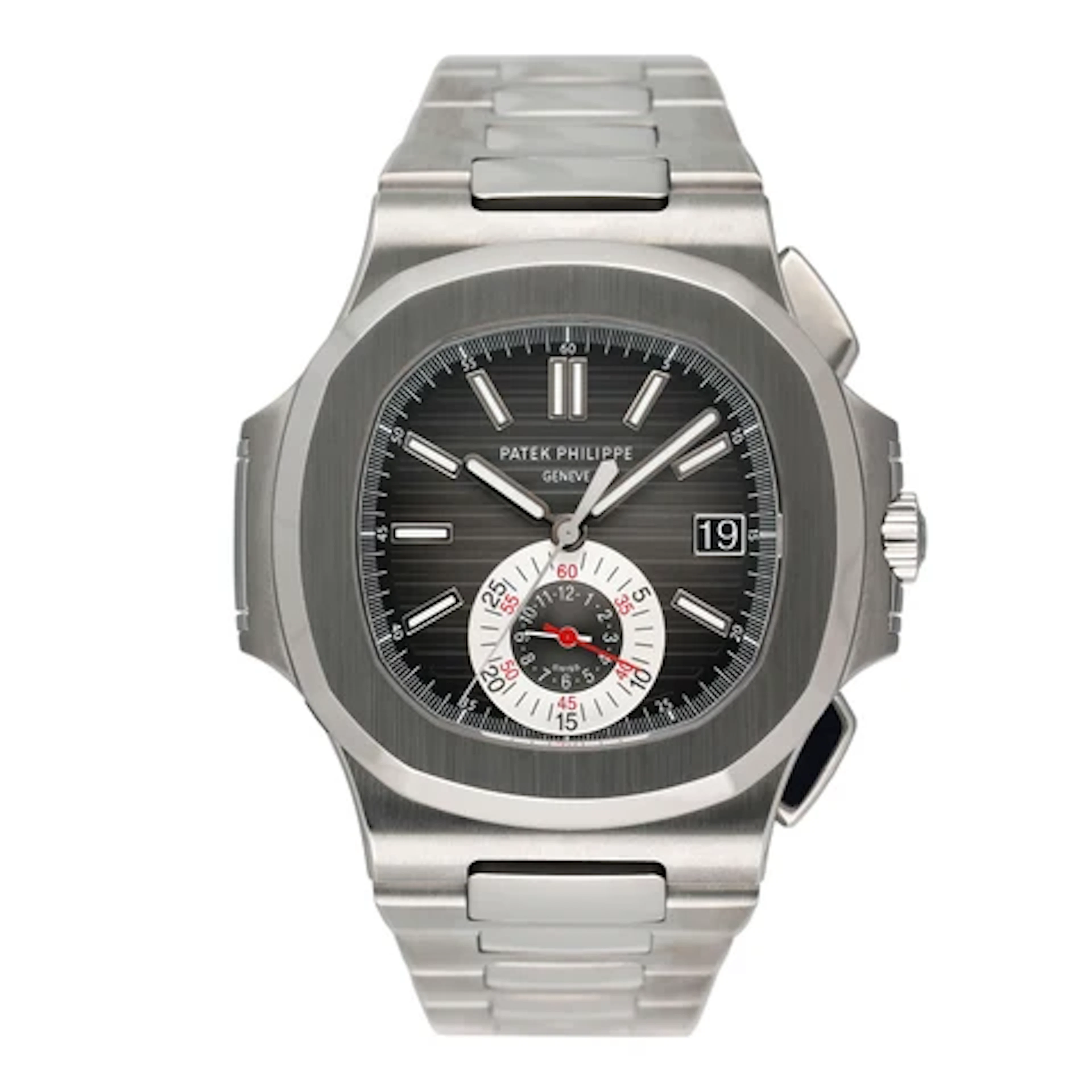 Patek Philippe Nautilus 5980/1A-014 Black Dial Mens Watch Box Papers