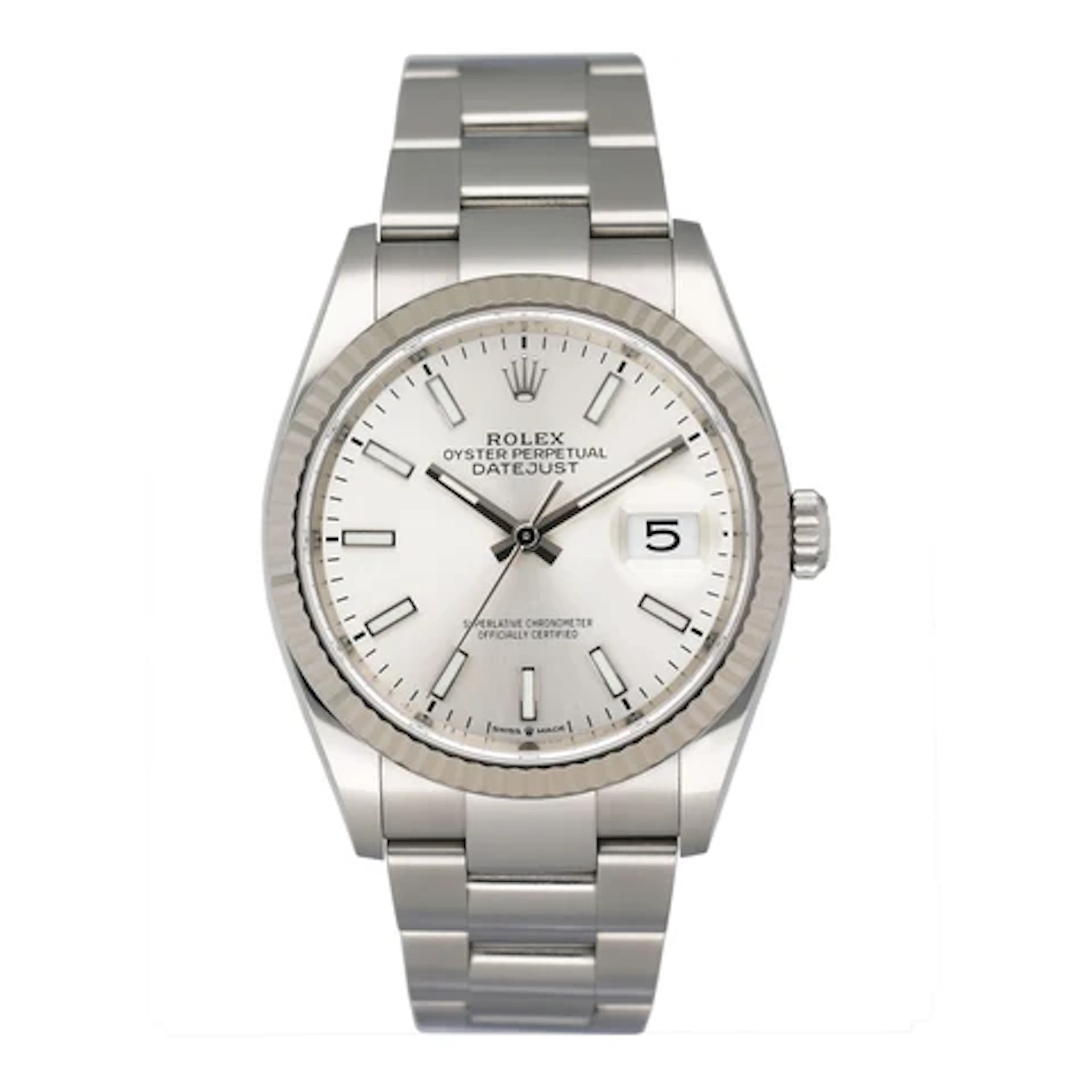 Rolex Datejust 126234 Silver Dial Mens Watch Box Papers