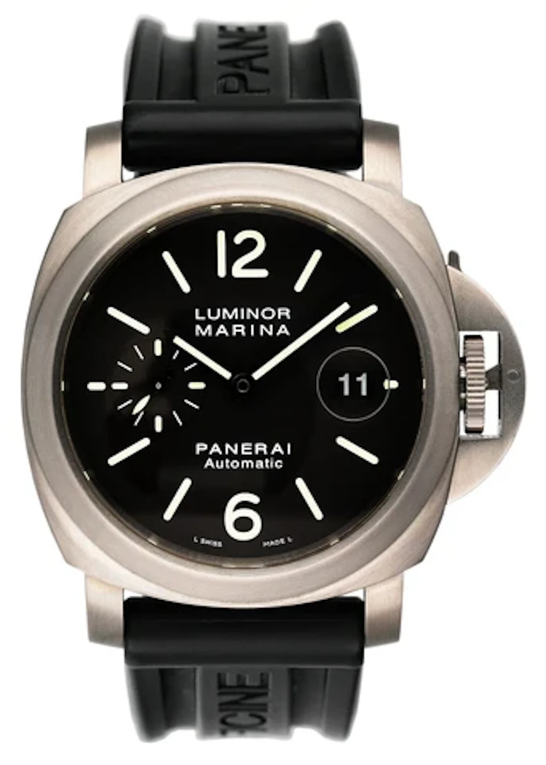 Panerai Luminor Marina PAM00240 Black Dial Titanium Mens Watch