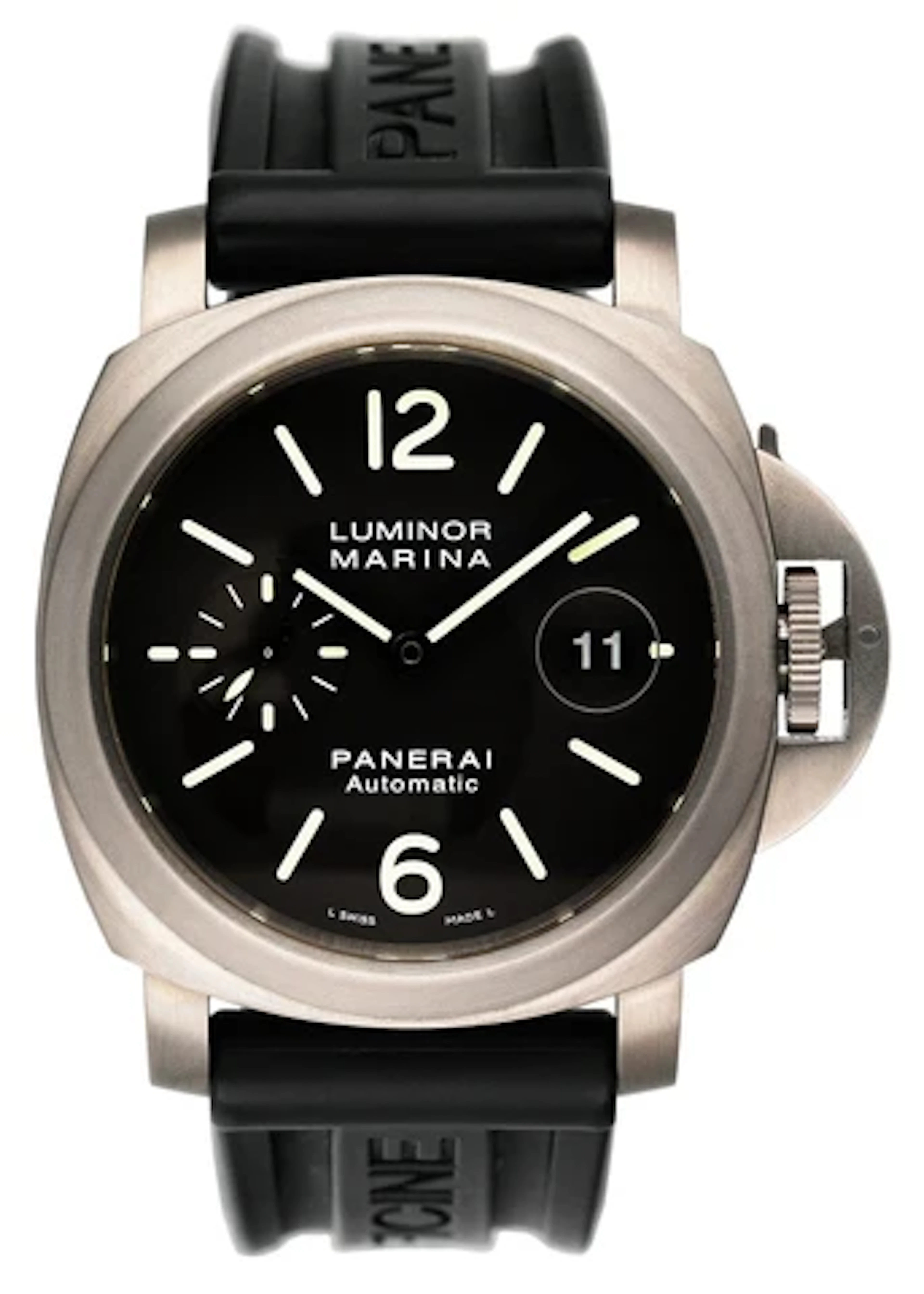 Panerai Luminor Marina PAM00240 Black Dial Titanium Mens Watch