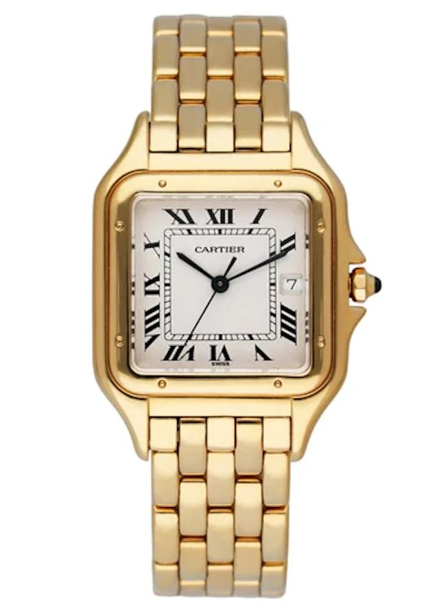 Cartier Panthere Large 18K Yellow Gold Mens Watch