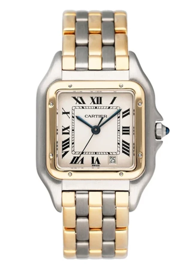 Cartier Panthere W25028B8 Three Row Midsize Ladies Watch