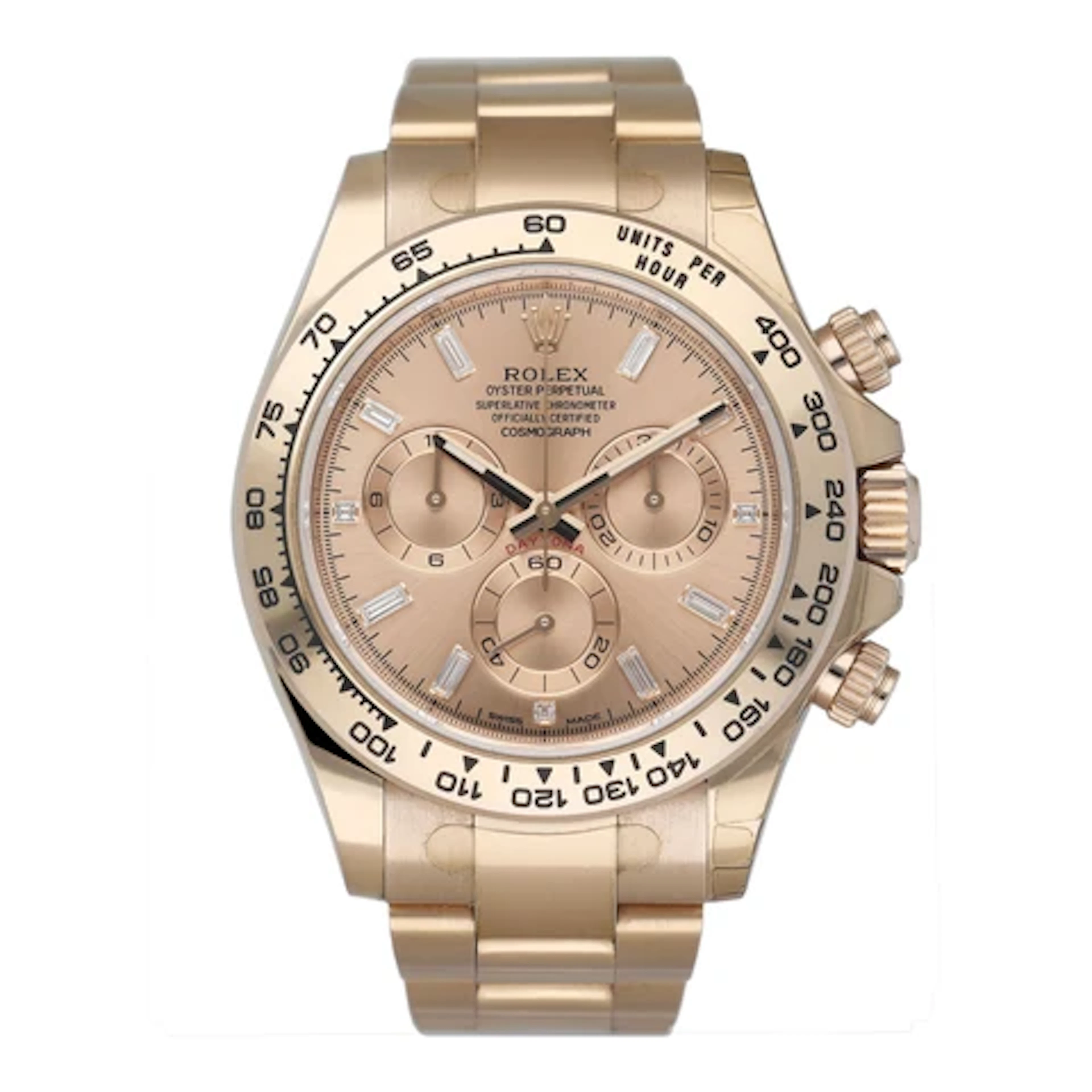 Rolex Daytona 116505 Diamond Sundust Dial Mens Watch Box Papers