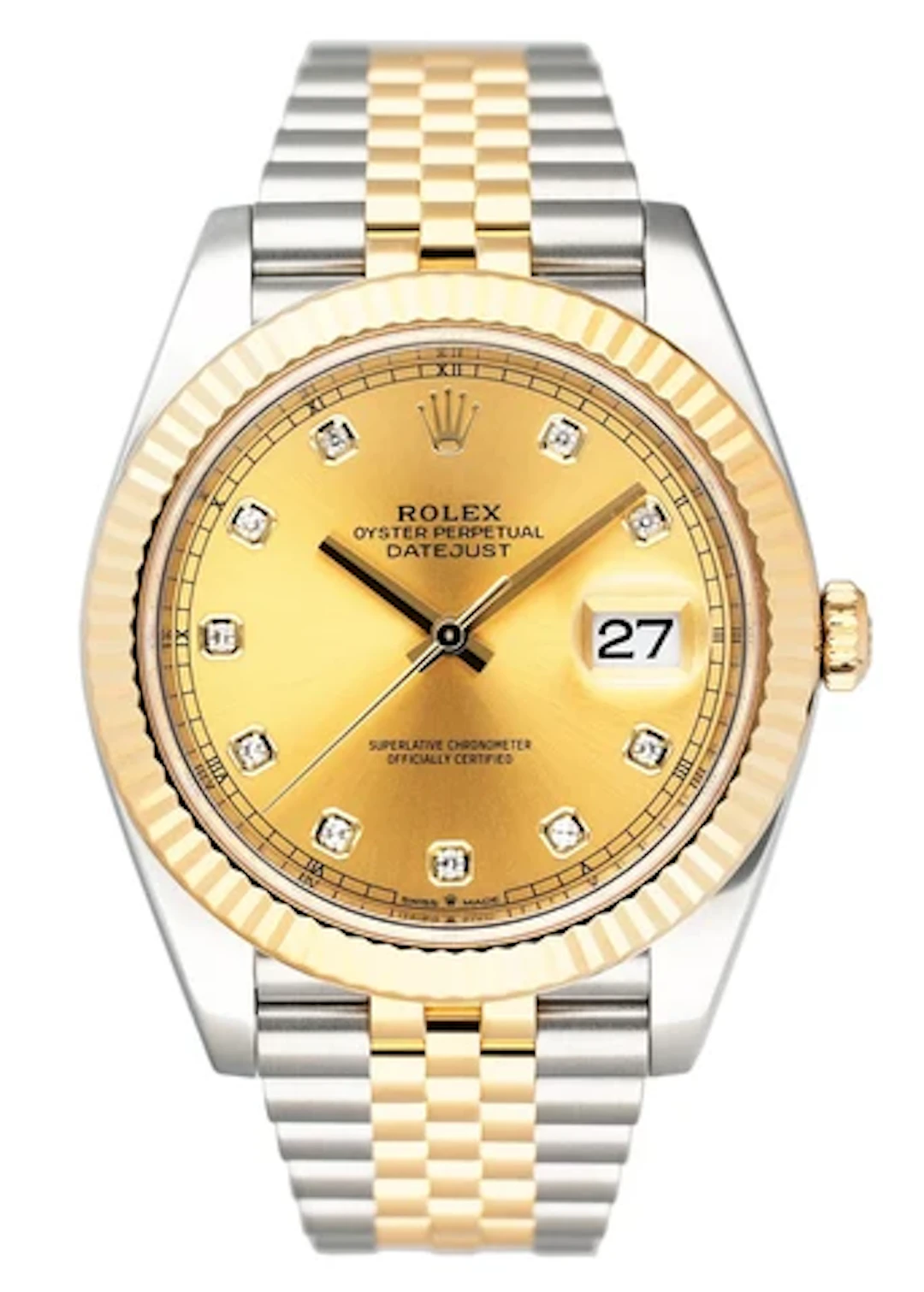 Rolex Datejust 41 126333 Diamond Dial Mens Watch Box Papers