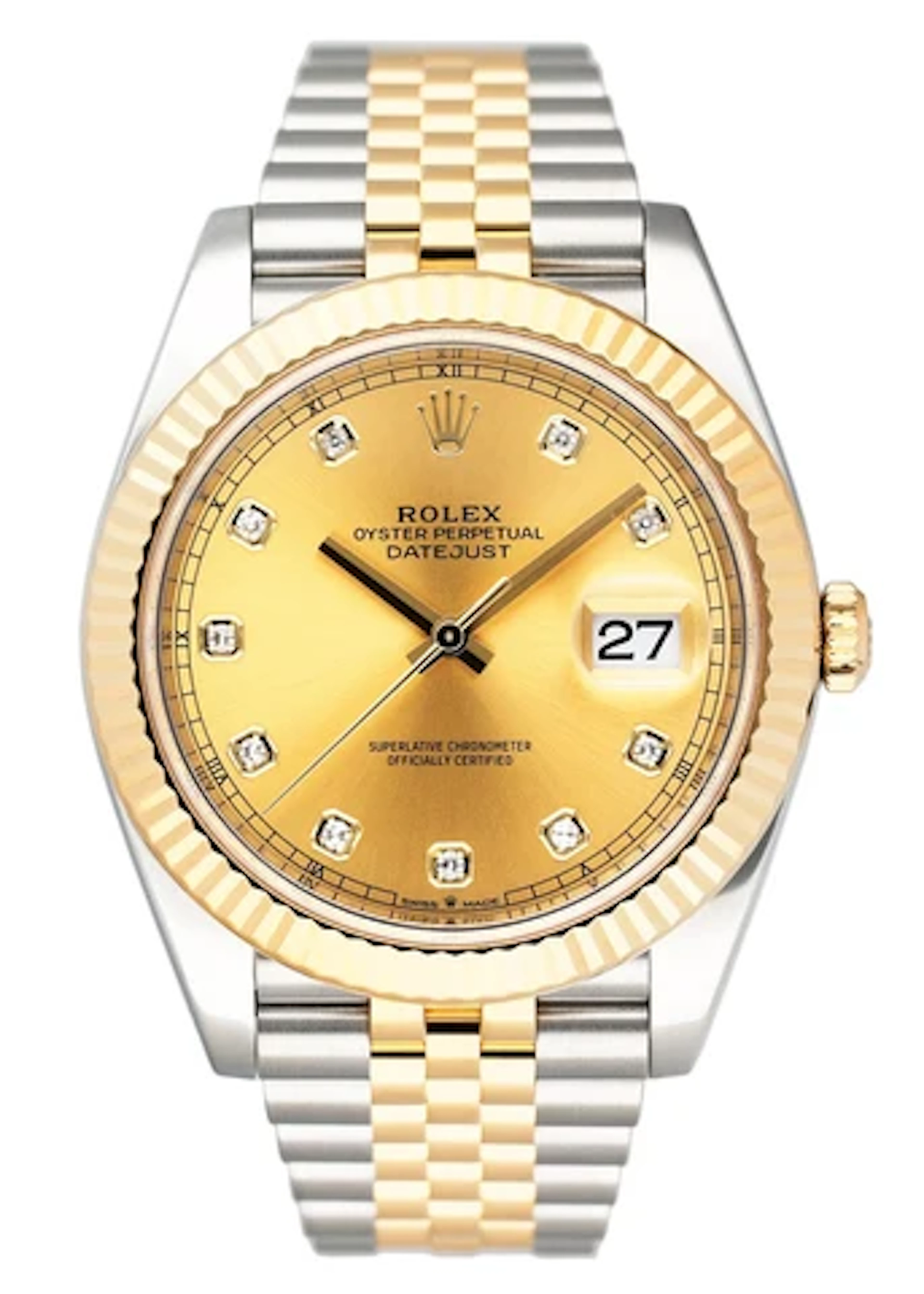 Rolex Datejust 41 126333 Diamond Dial Mens Watch Box Papers