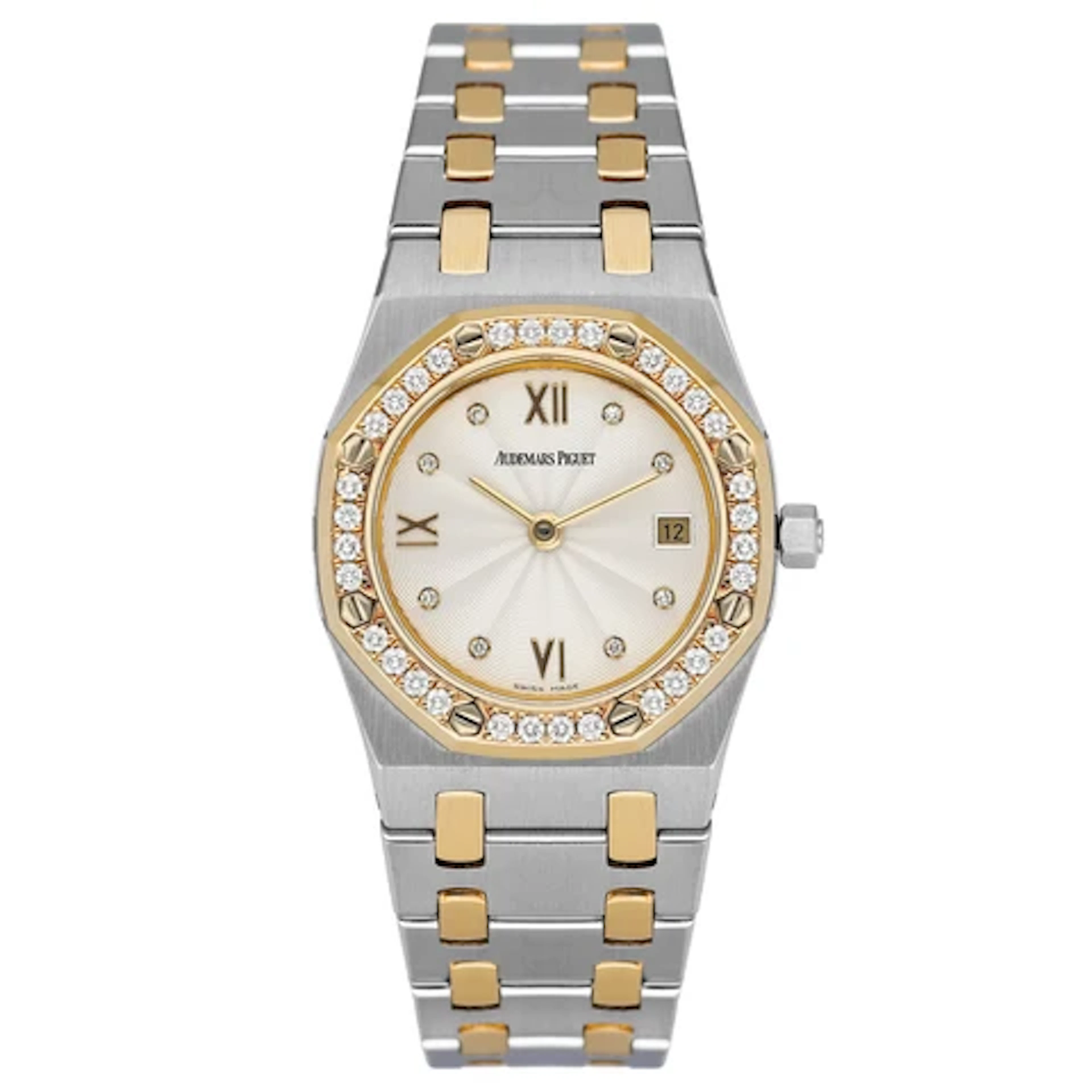 Audemars Piguet Royal Oak 67372SA White Dial Ladies Watch