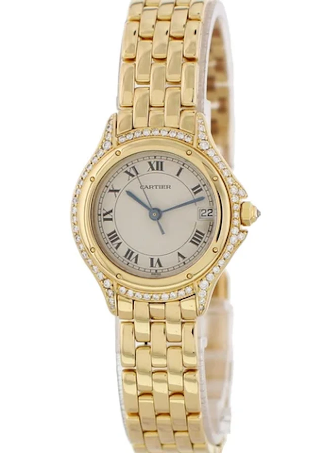 Cartier Panthère Cougar 887907 18K Yellow Gold Watch