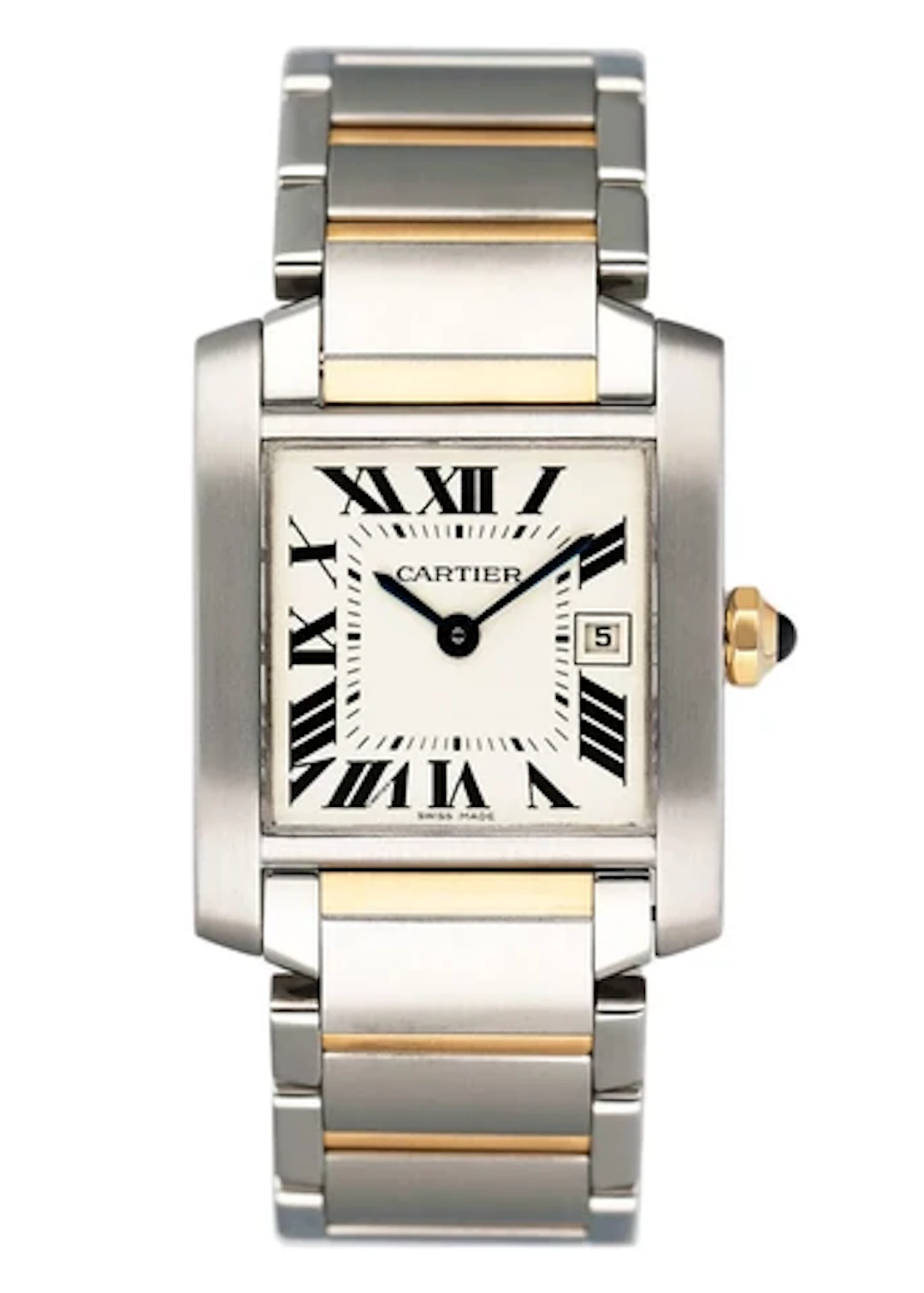 Cartier Tank Francaise W51012Q4 Two Tone Midsize Ladies Watch