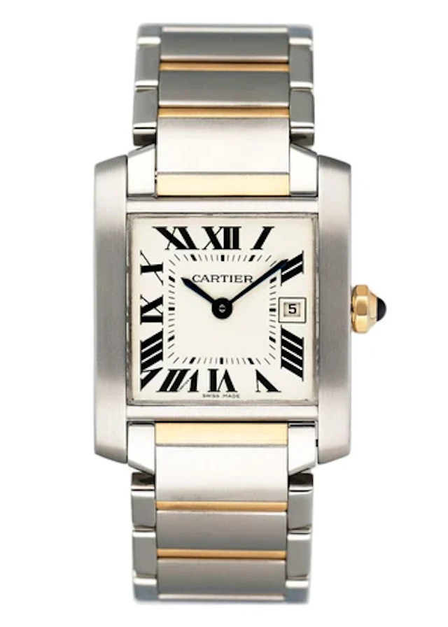 Cartier Tank Francaise W51012Q4 Two Tone Midsize Ladies Watch
