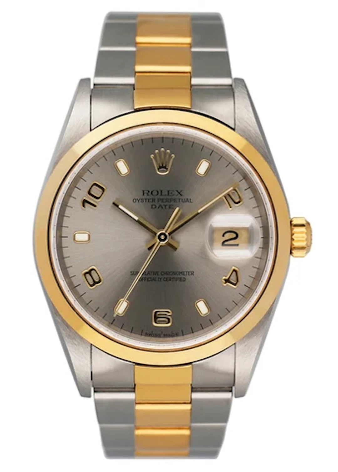 Rolex Oyster Perpetual 14203 Slate Dial Mens Watch