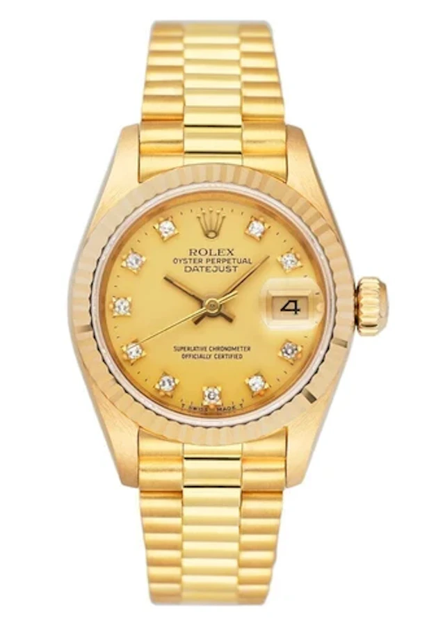 Rolex Datejust 69178 Yellow Gold Ladies Watch Box Papers
