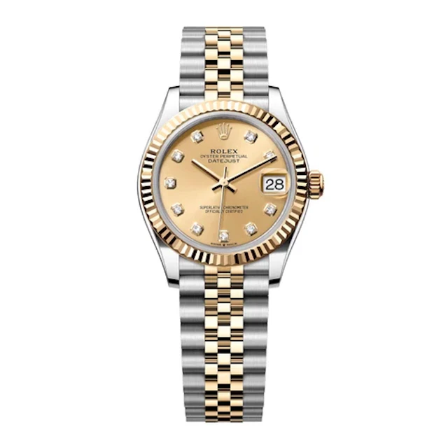 Rolex Datejust 31 278273 Diamond Champagne Dial Ladies Watch Box Papers