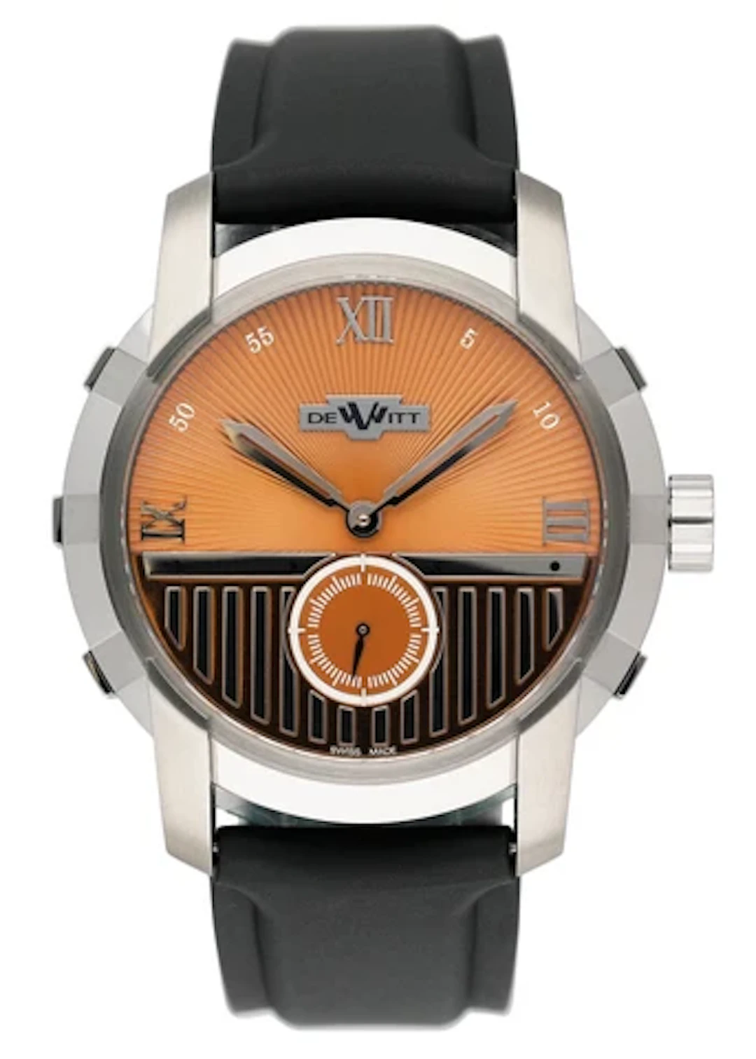 Dewitt Glorious Knight FTV.PTS.010.RPB Brown Dial Mens Watch Box Papers