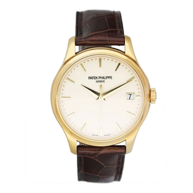 Patek Philippe Calatrava 5227J Ivory Dial 18K Yellow Gold Mens Watch Box Papers