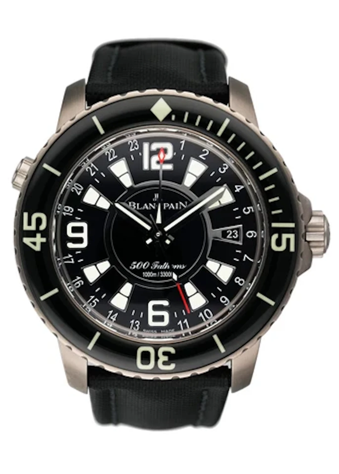 Blancpain 500 Fathoms GT 50021-12B30-52B Black Dial Mens Watch Box Papers