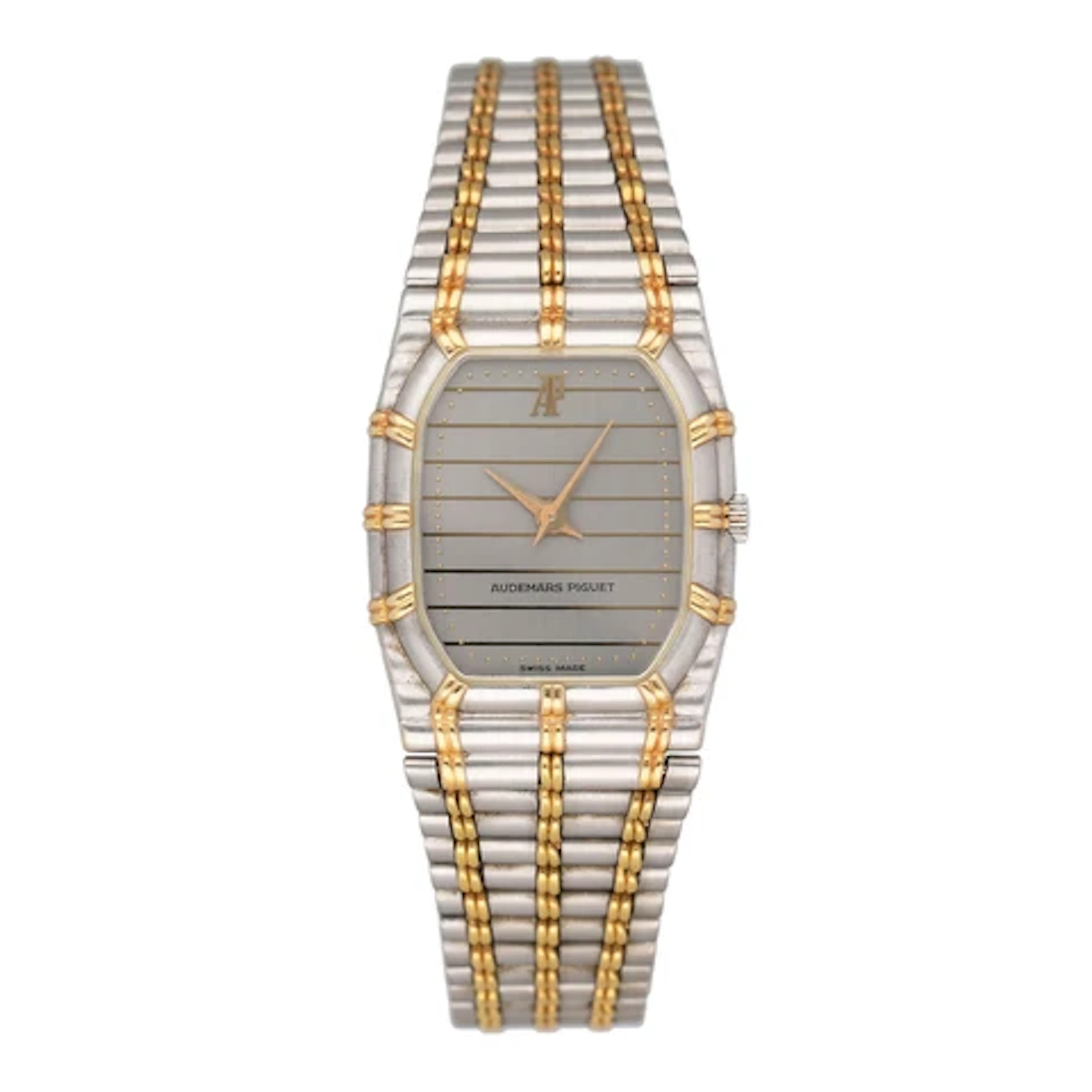 Audemars Piguet Bamboo Silver Dial Two Tone Ladies Watch