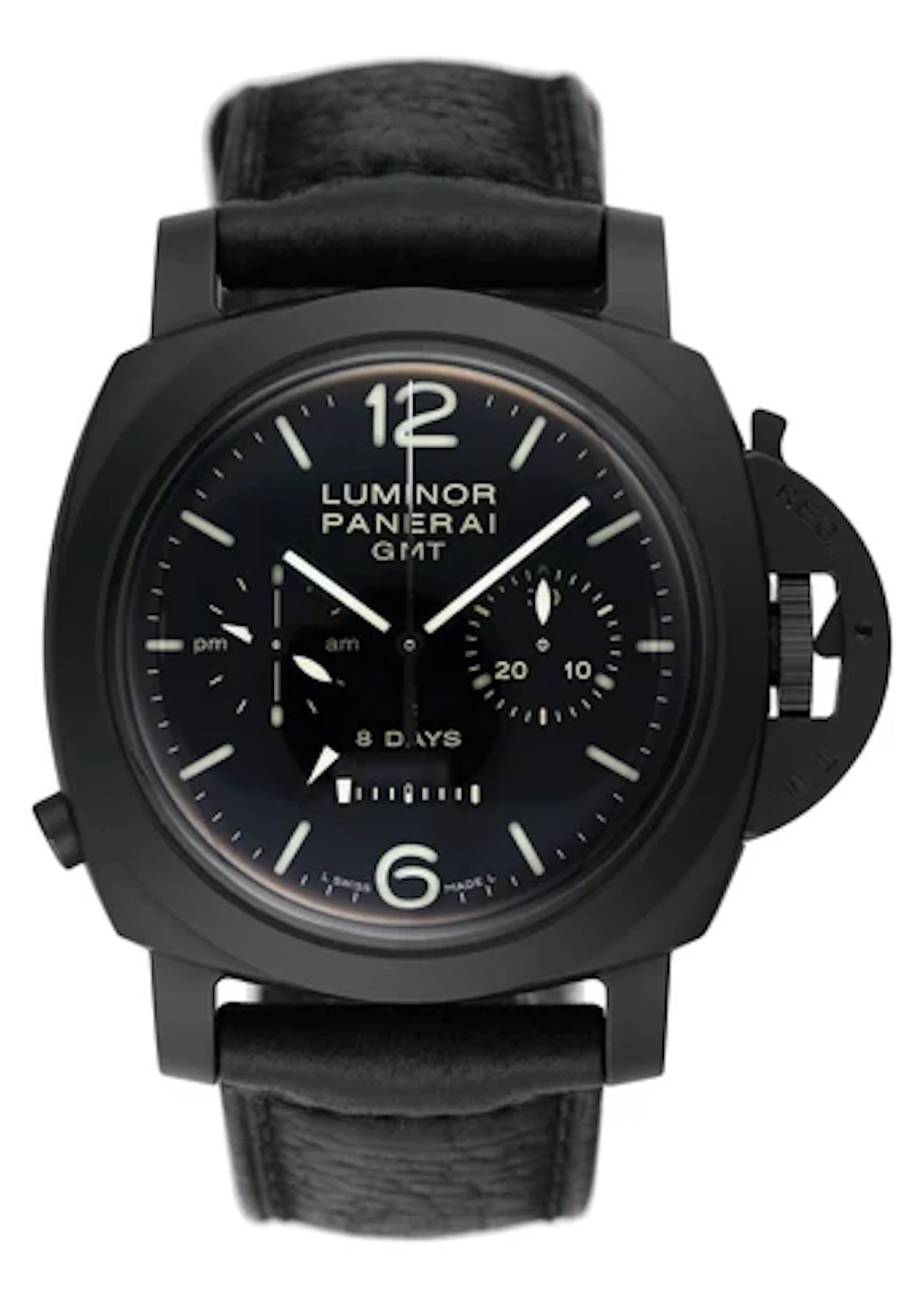Panerai Luminor 1950 PAM00317 Chrono Monopulsante 8 Days Mens Watch Box Papers