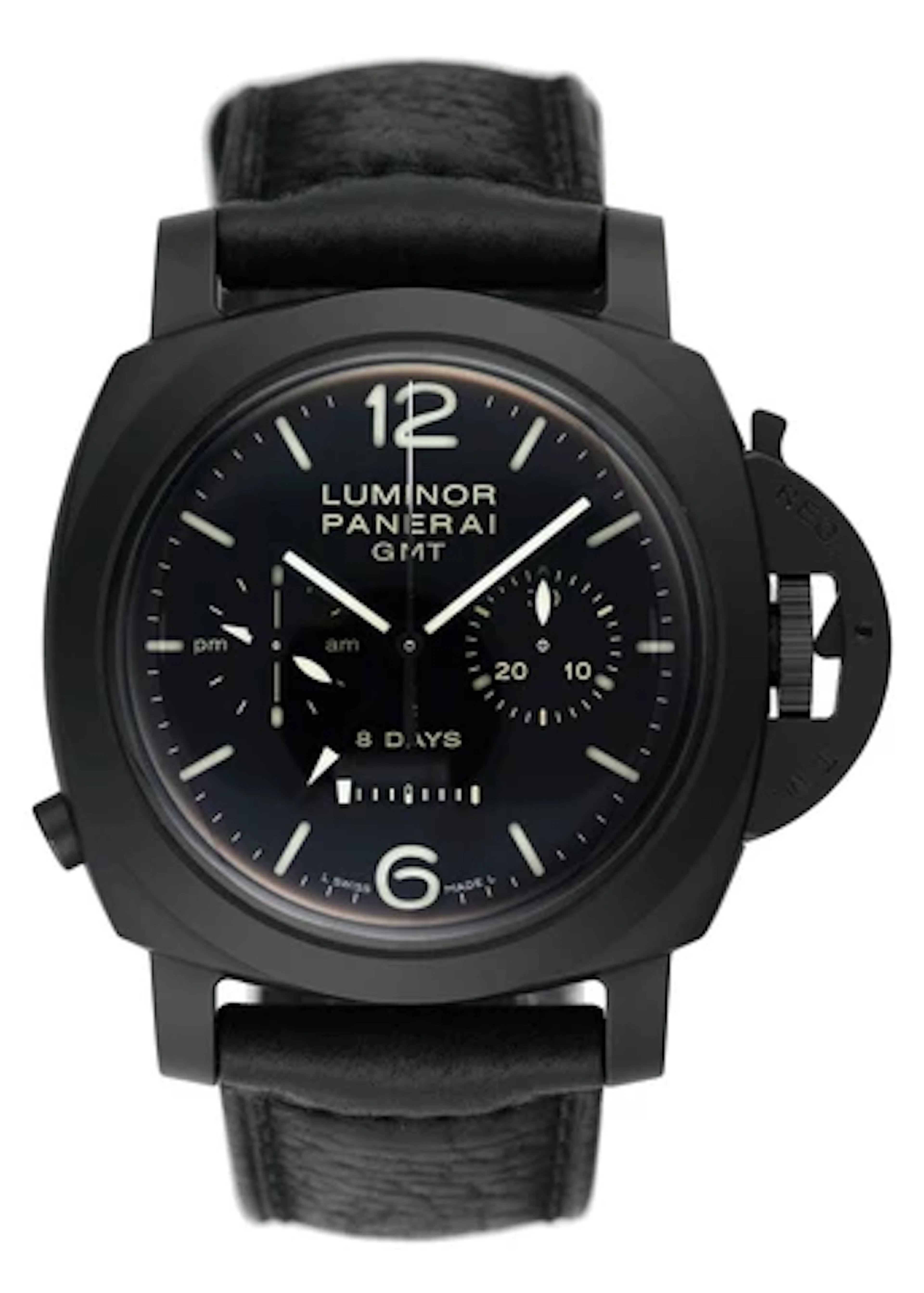 Panerai Luminor 1950 PAM00317 Chrono Monopulsante 8 Days Mens Watch Box Papers