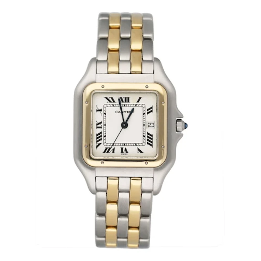 Cartier Panthere Jumbo W25027B6 Two Row Mens Watch